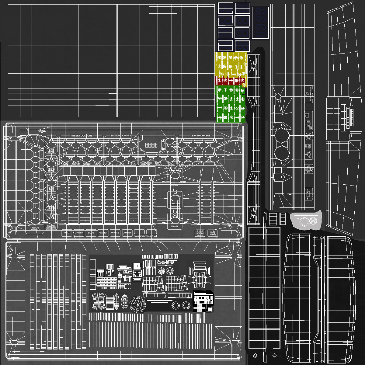 Universal DMX Light Controller OFF 3D model