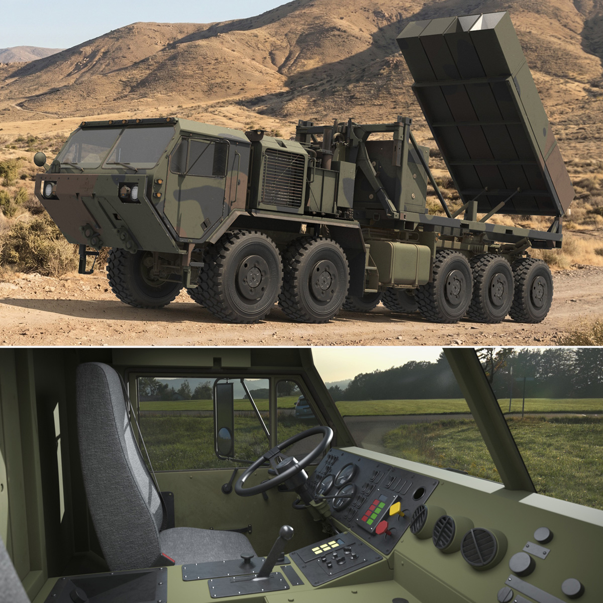 Missile Launcher - Camouflage · Rigged