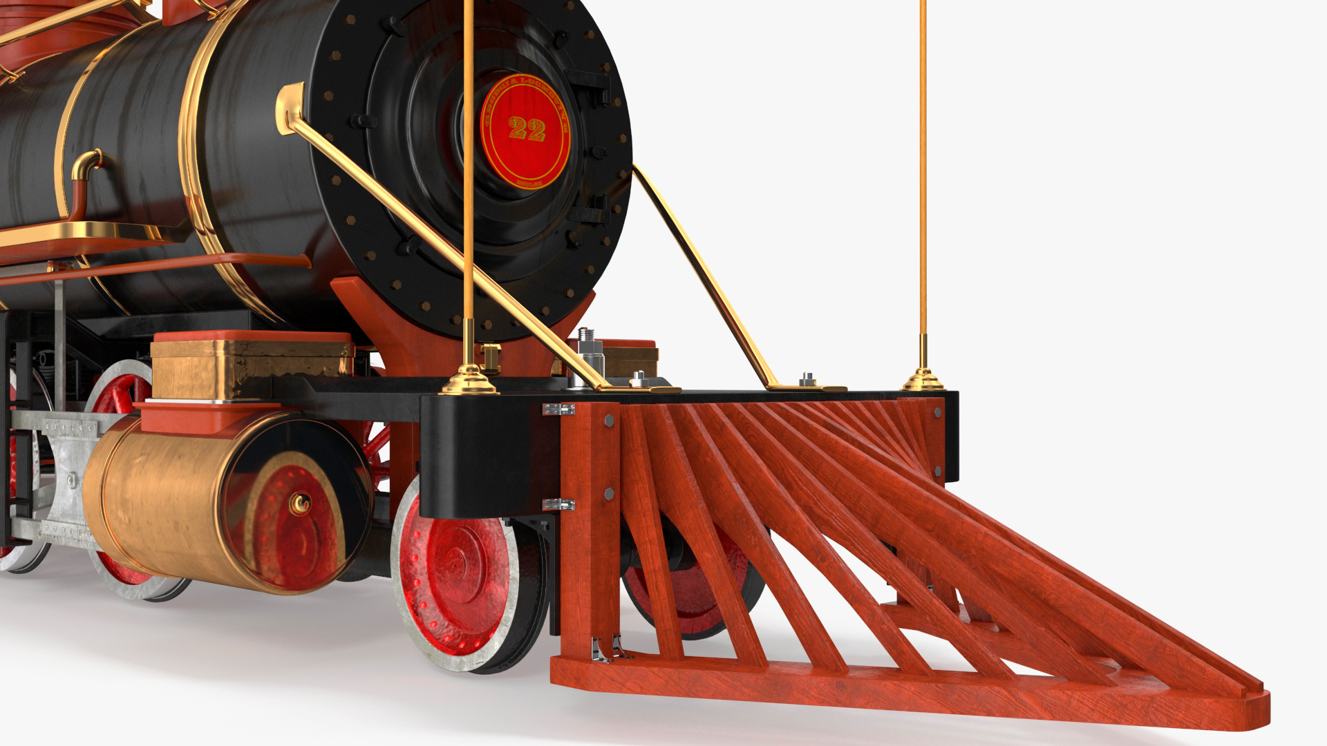 Steam Locomotive With Coal Wagon 3D
