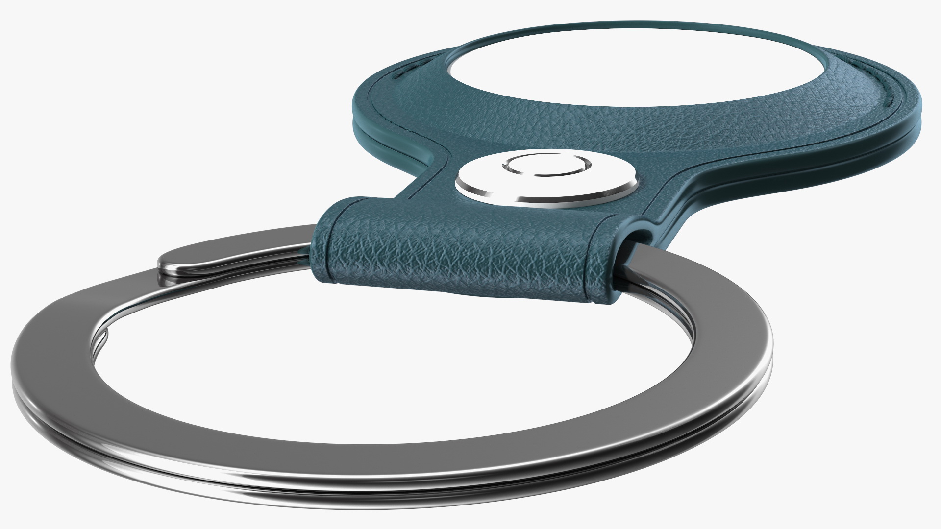Apple AirTag Leather Key Ring Blue 3D model