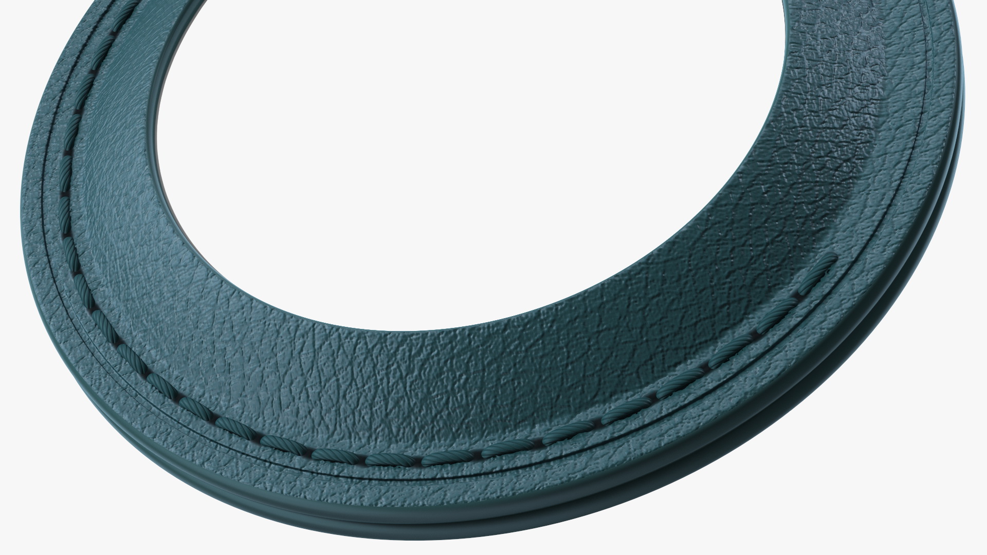 Apple AirTag Leather Key Ring Blue 3D model