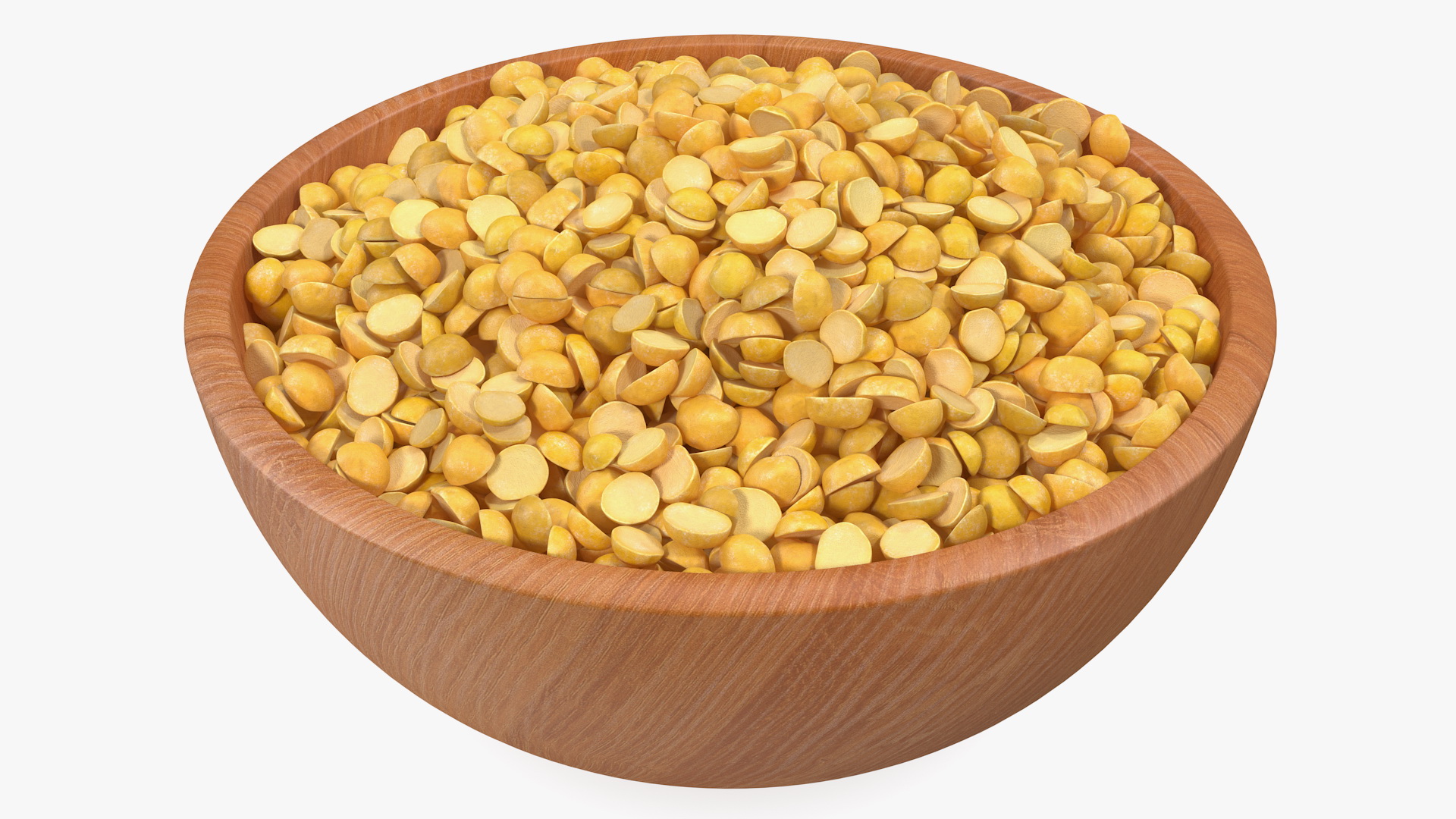 3D model Full Plate of Split Mung Beans
