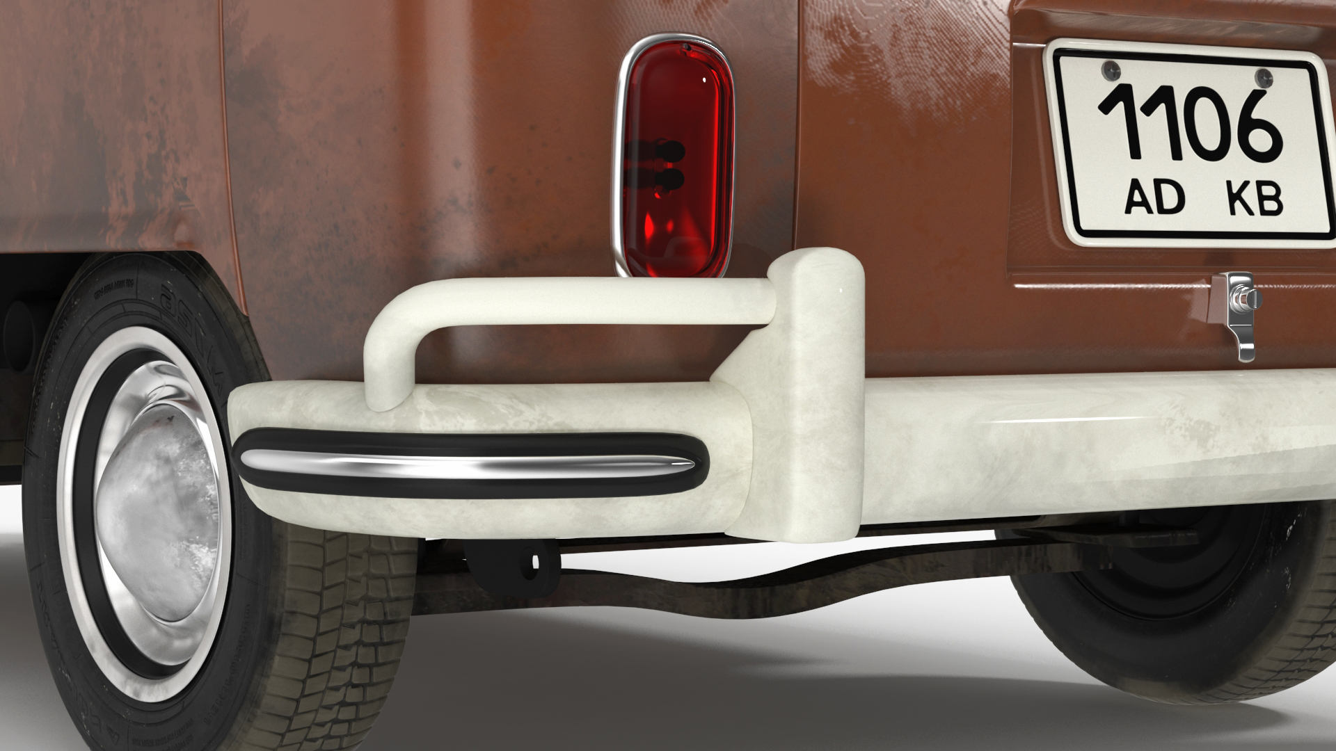 3D Volkswagen Type 2 T1 Bus Rigged