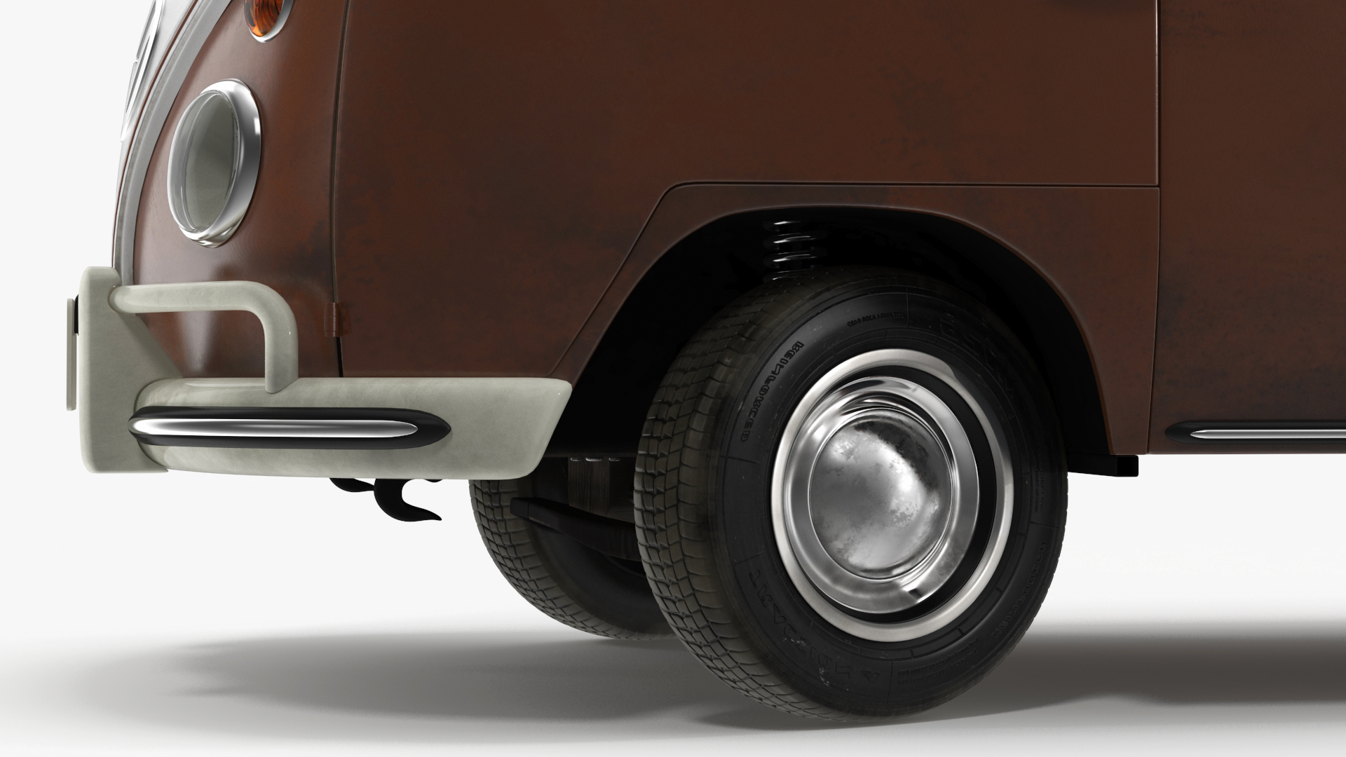 3D Volkswagen Type 2 T1 Bus Rigged