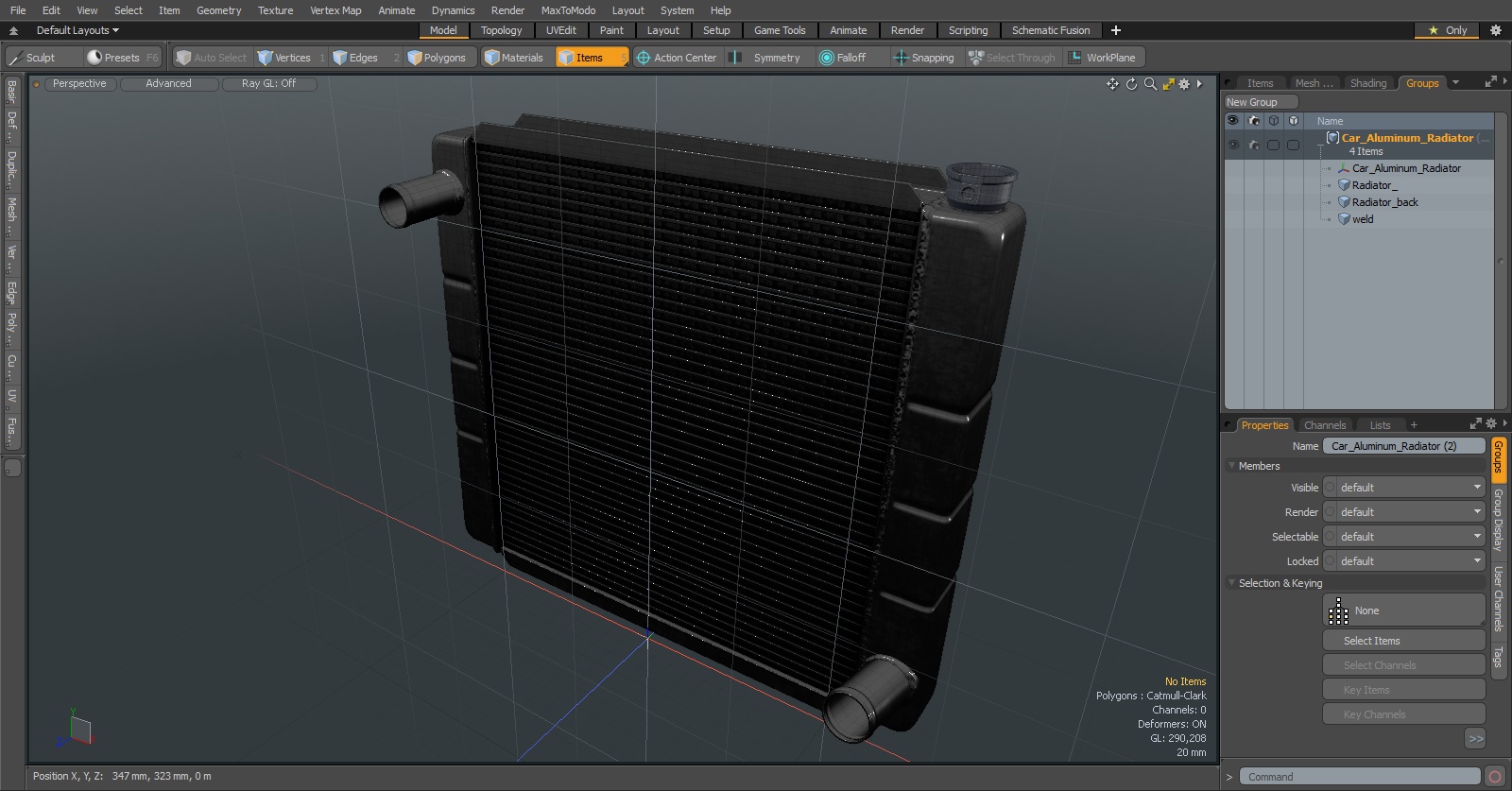 3D Car Aluminum Radiator