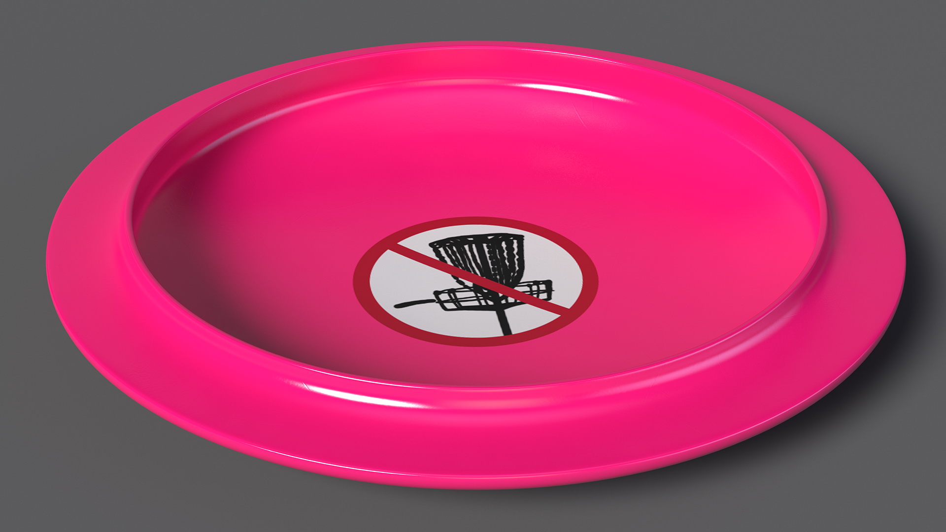 3D Frisbee Fetch Saucer Dog Toy model