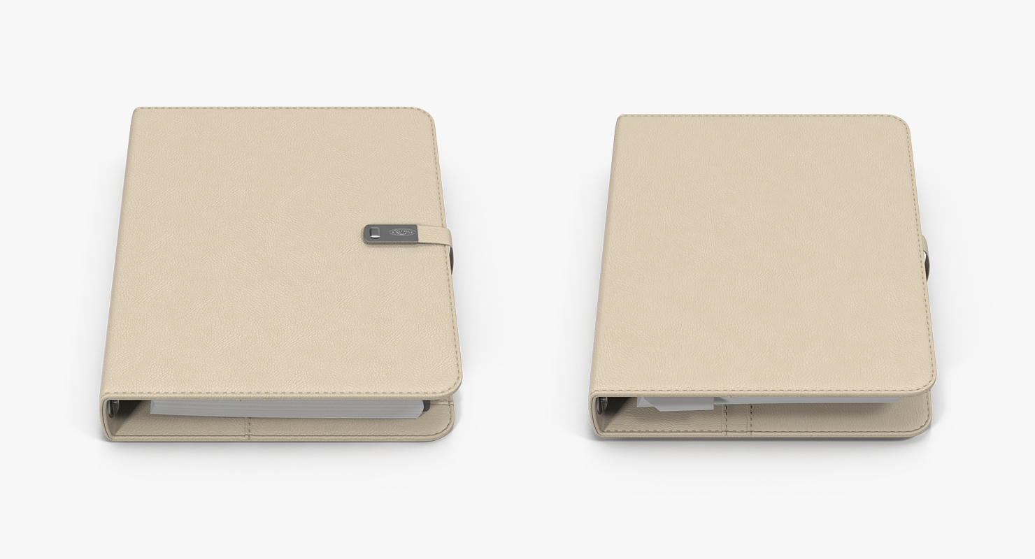 Weekly Organizer Closed White 3D model