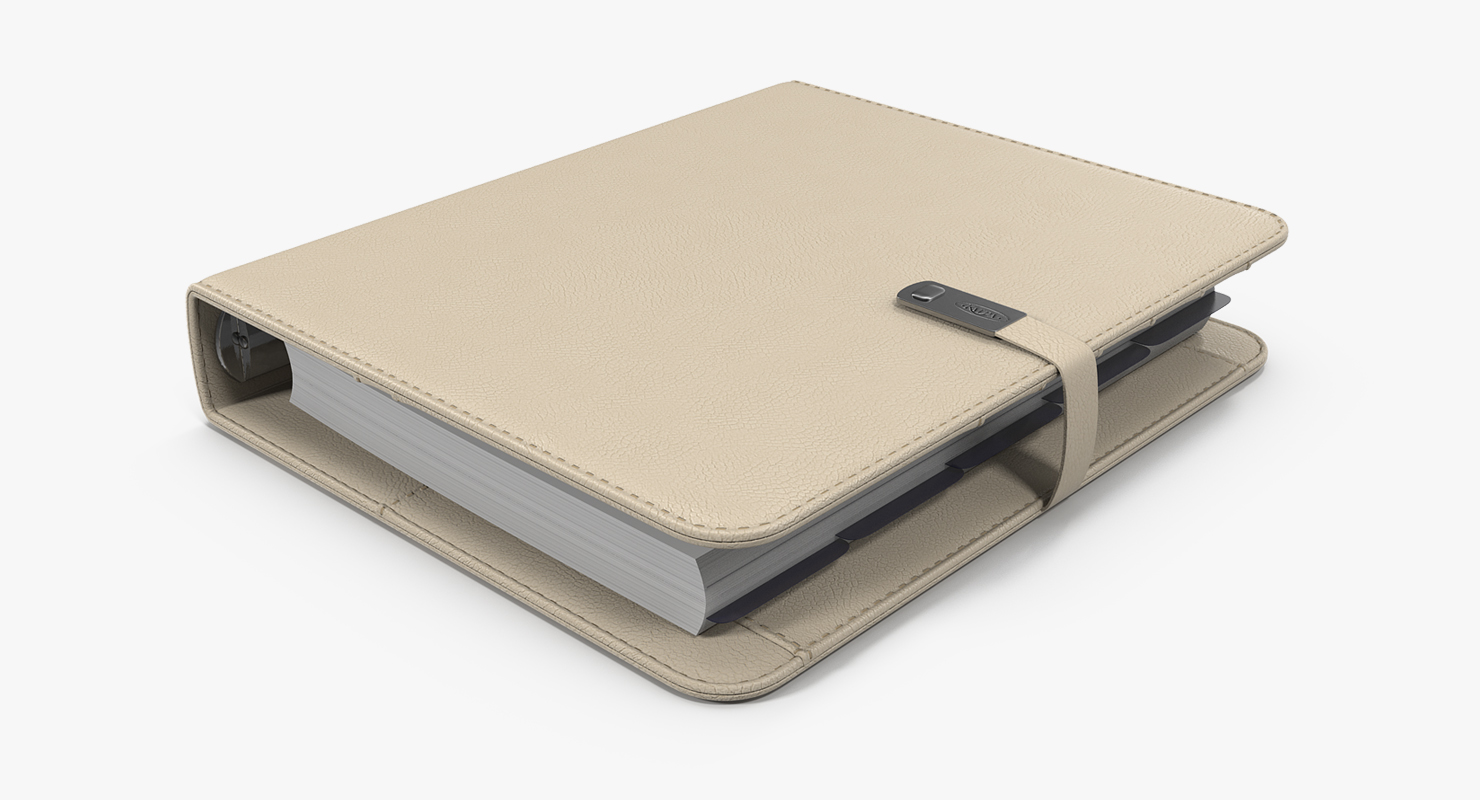 Weekly Organizer Closed White 3D model