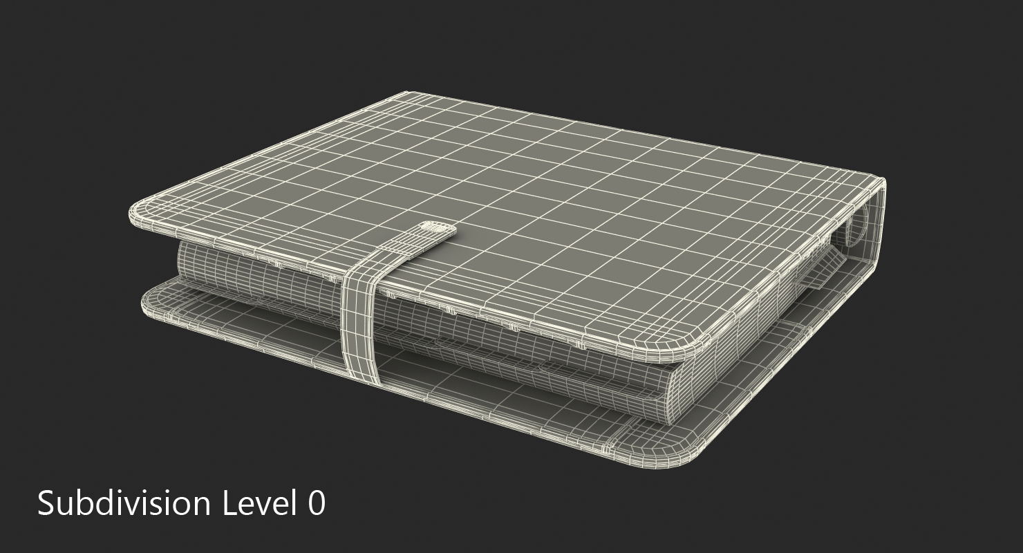 Weekly Organizer Closed White 3D model