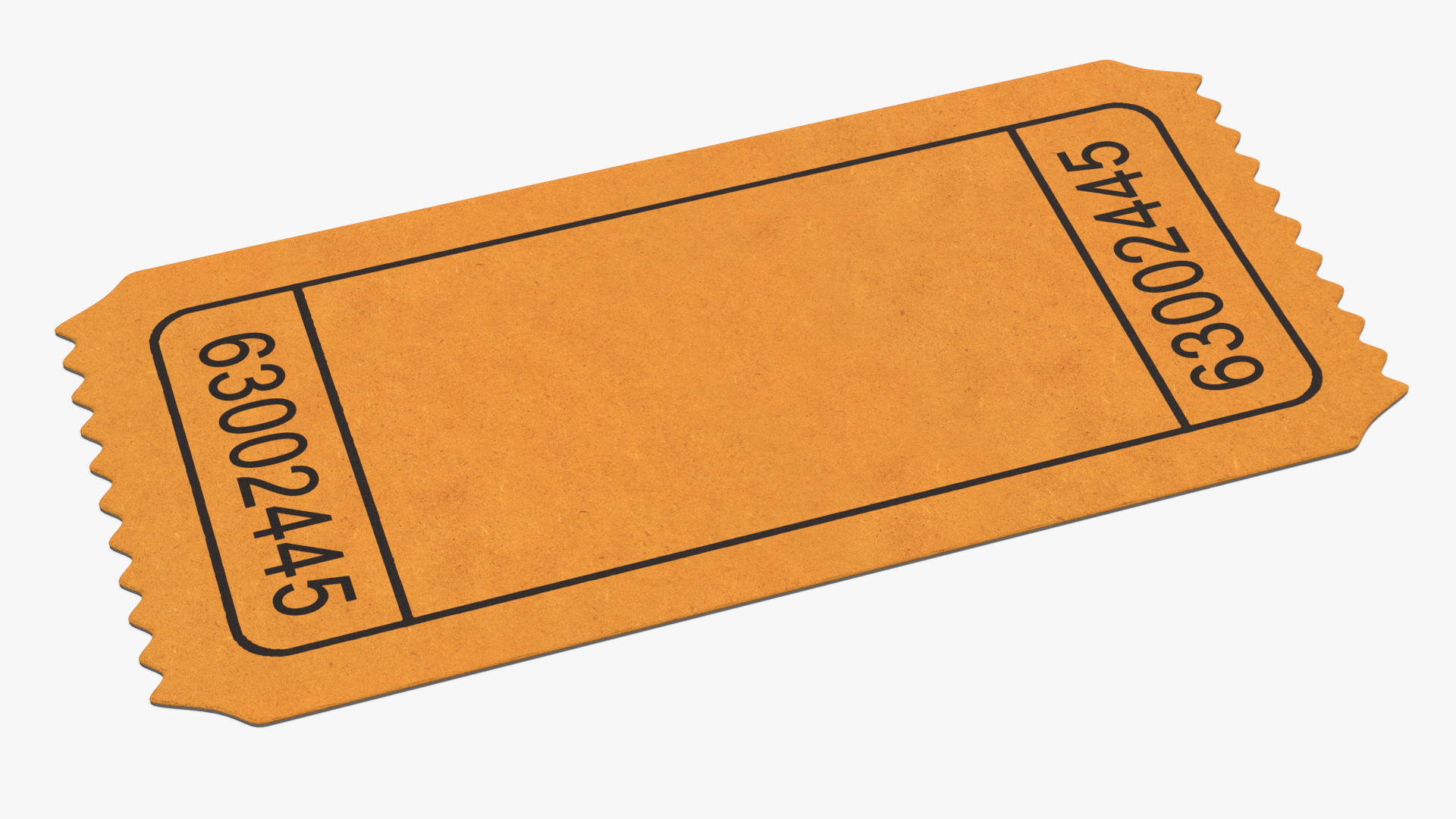3D Event Admission Ticket Blank model