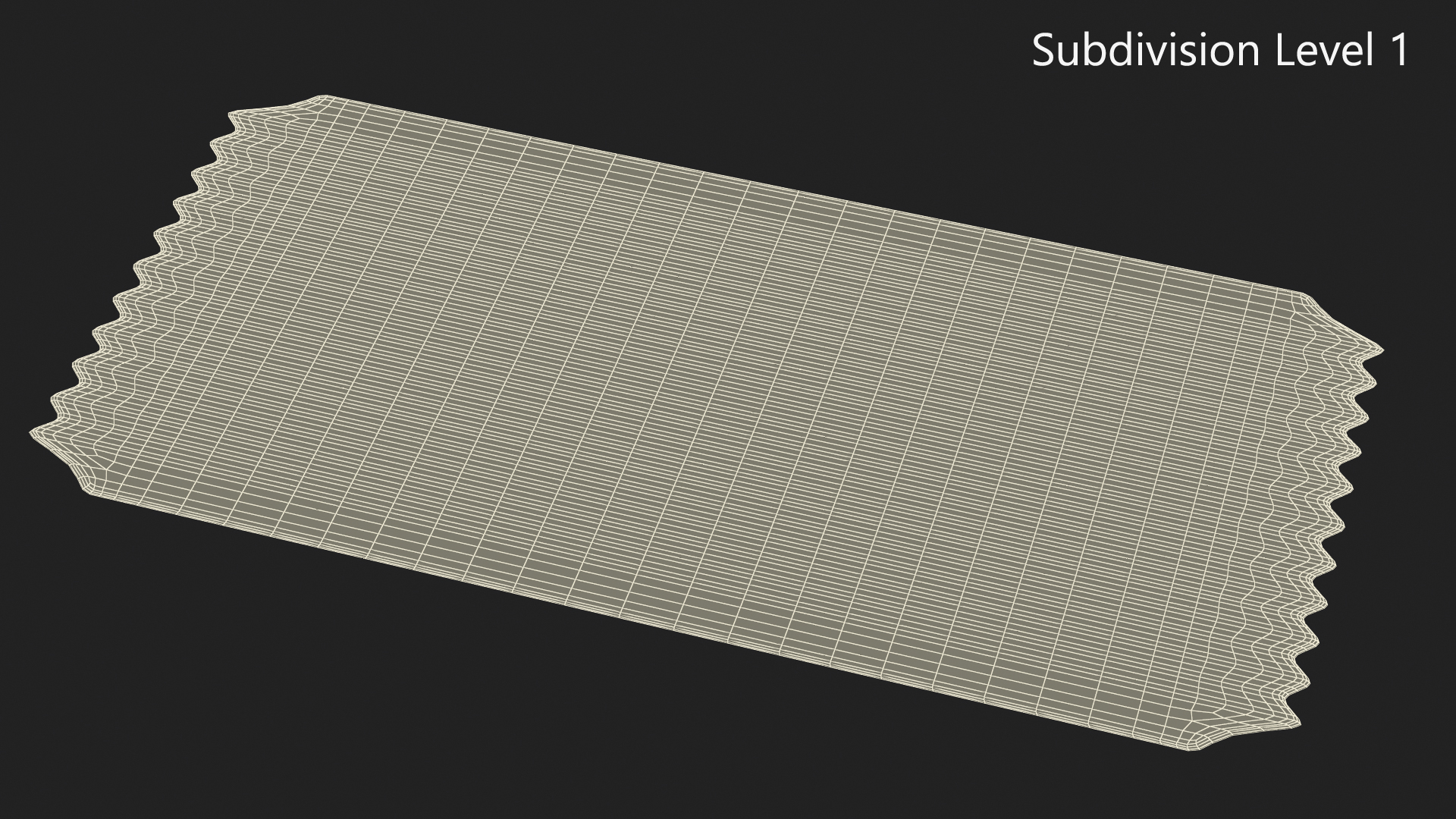 3D Event Admission Ticket Blank model