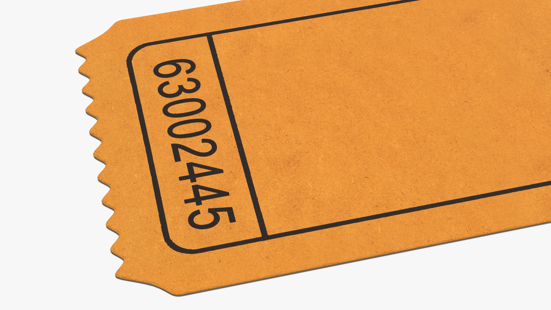 3D Event Admission Ticket Blank model