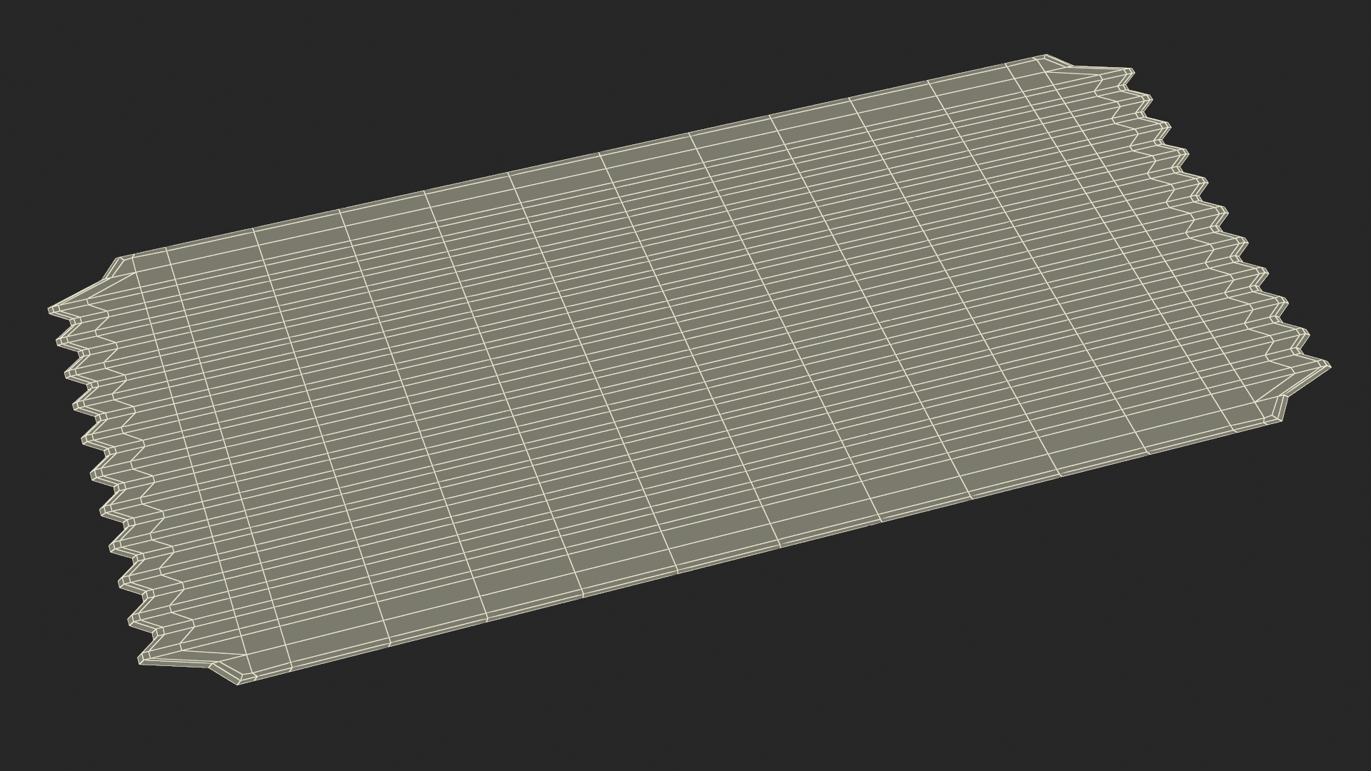 3D Event Admission Ticket Blank model