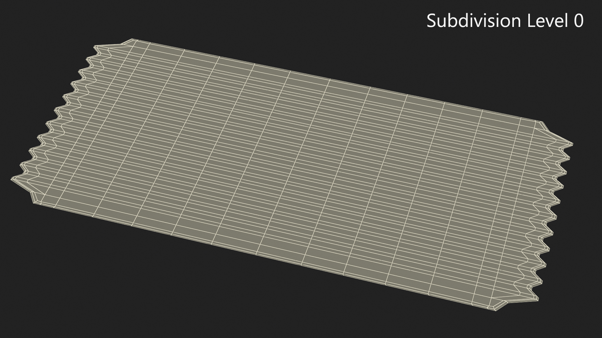 3D Event Admission Ticket Blank model