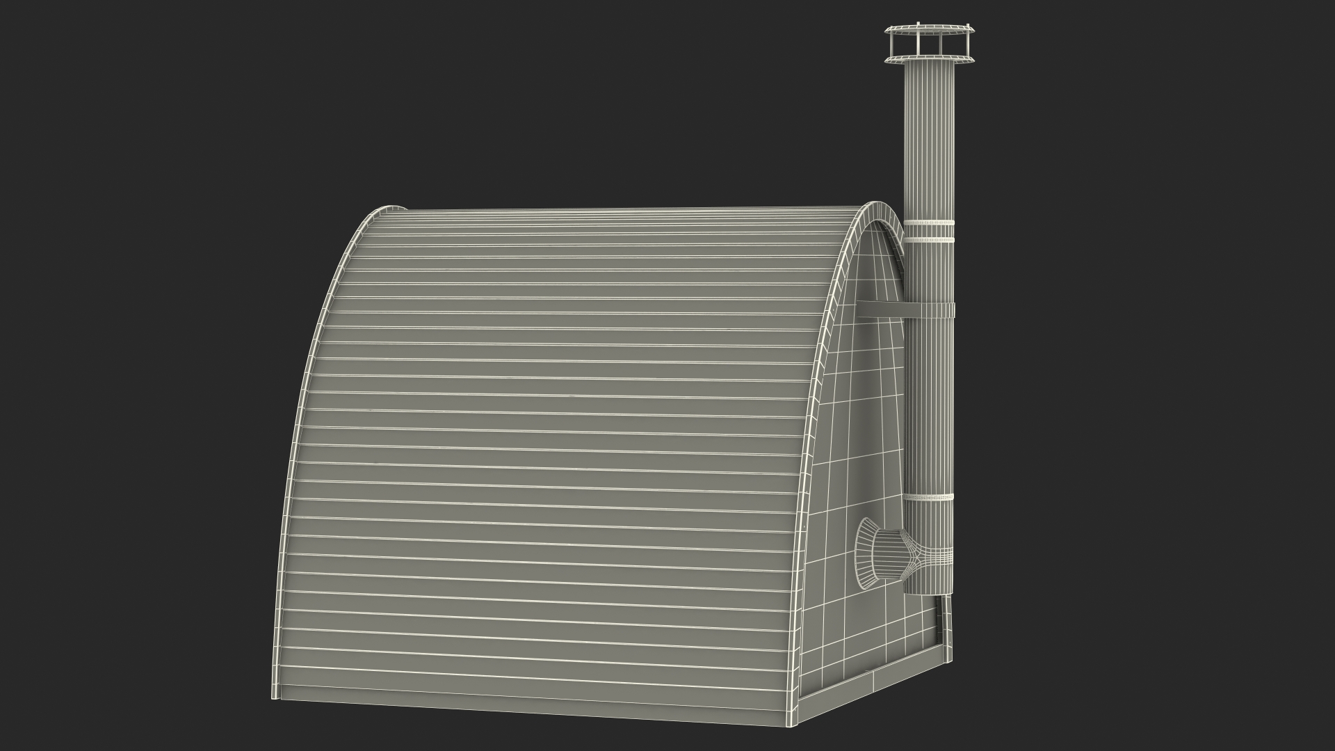 Mini Pod Outdoor Sauna 3D
