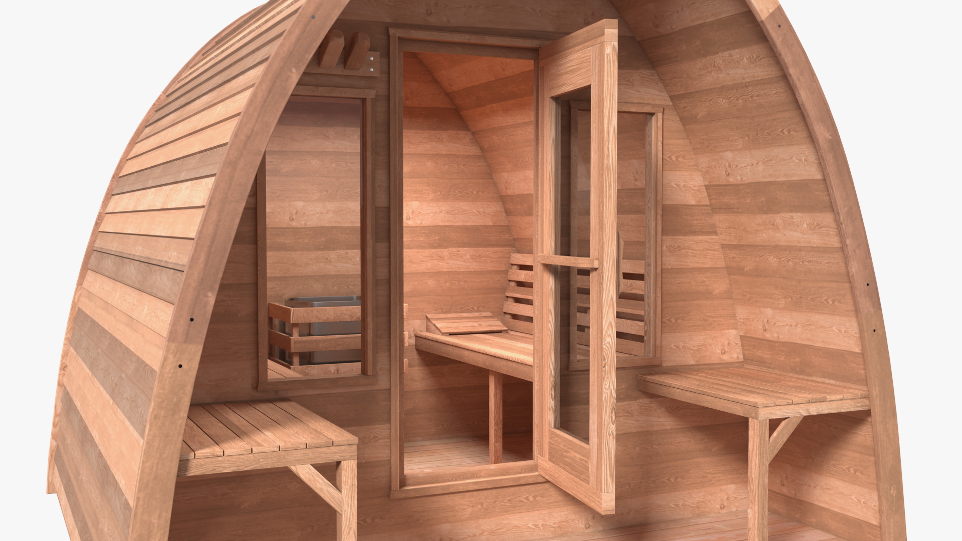 Mini Pod Outdoor Sauna 3D