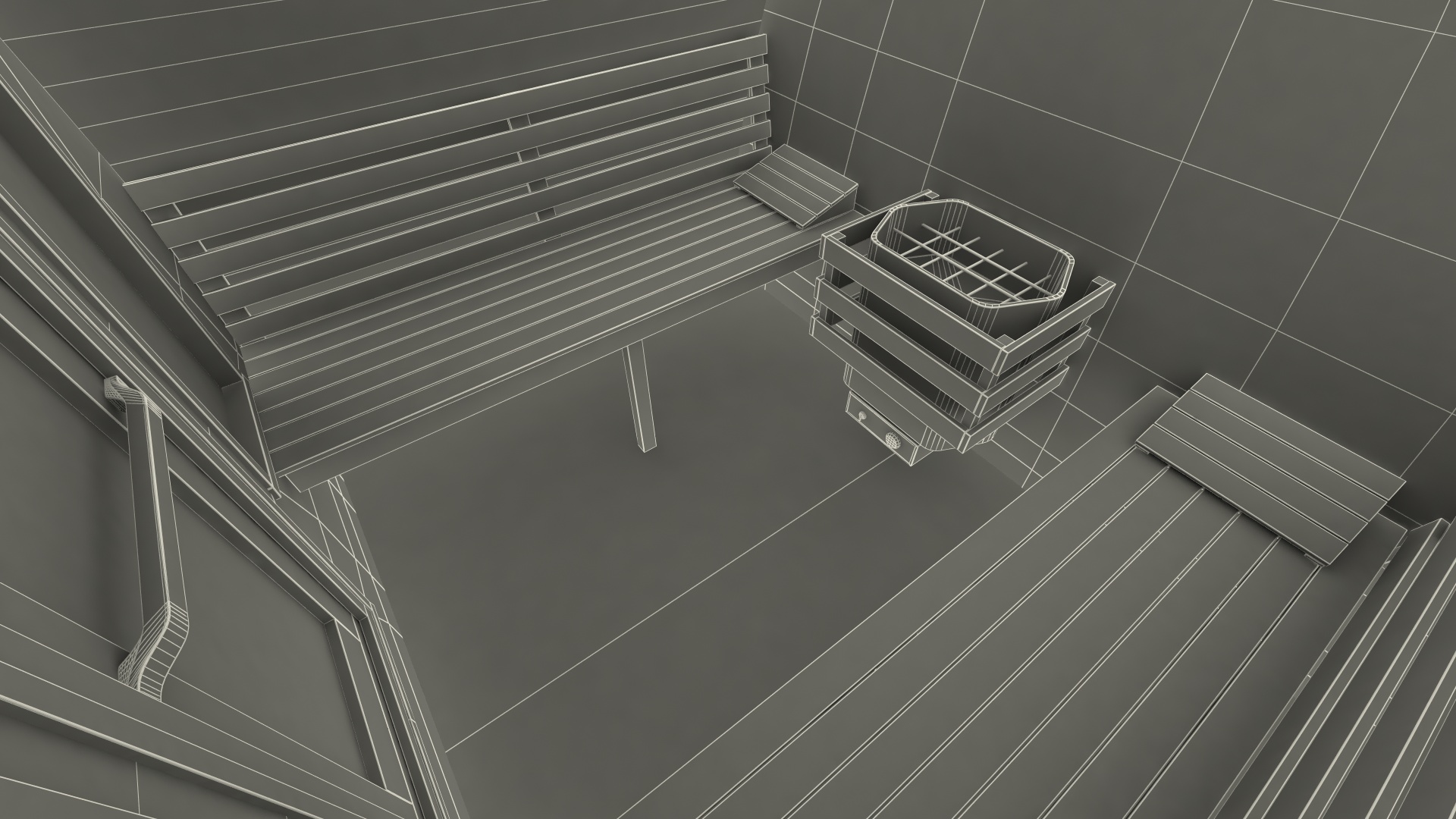 Mini Pod Outdoor Sauna 3D