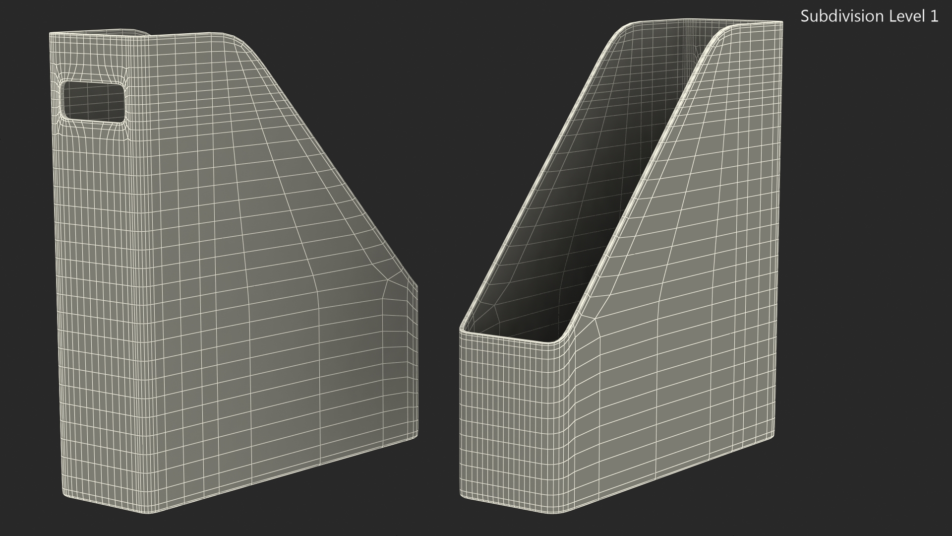 File Organizer Plastic Transparent 3D model