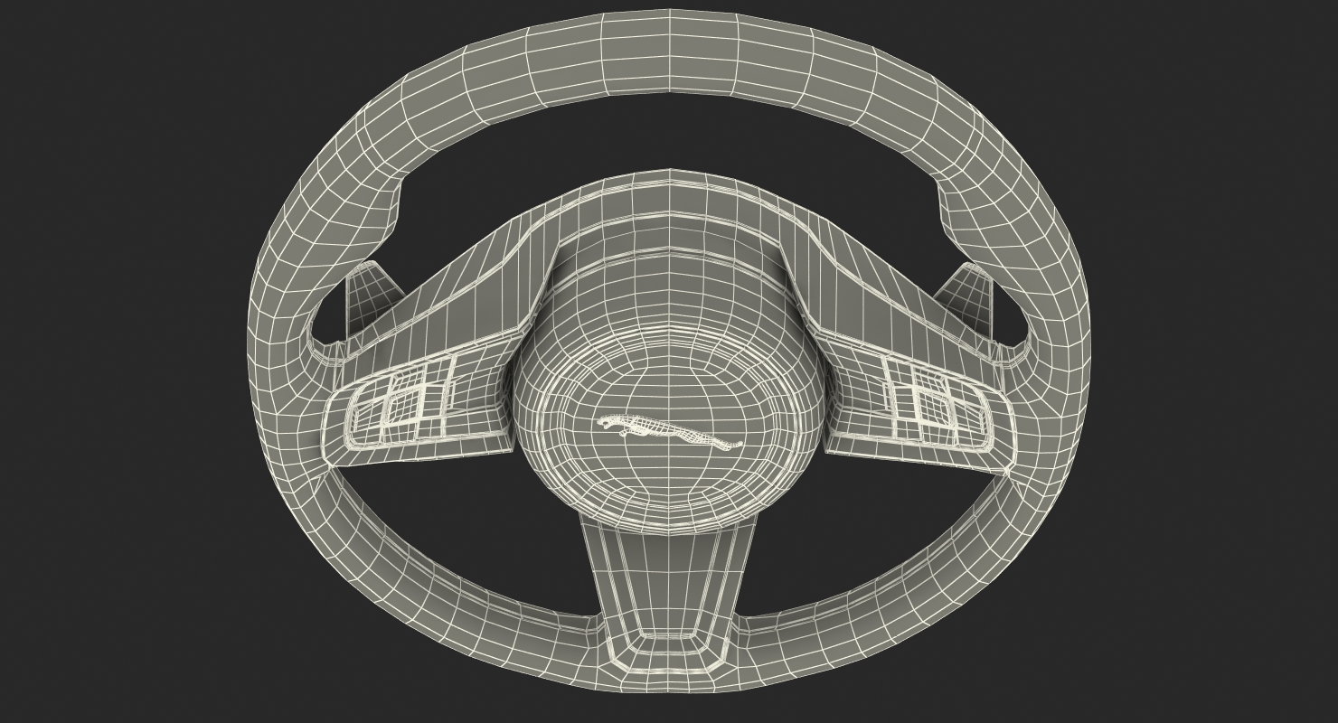 3D Jaguar Steering Wheel