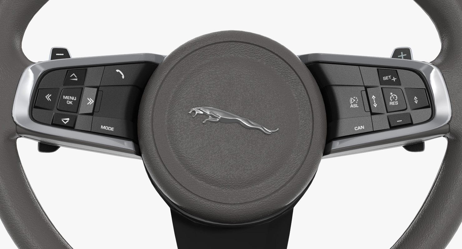 3D Jaguar Steering Wheel