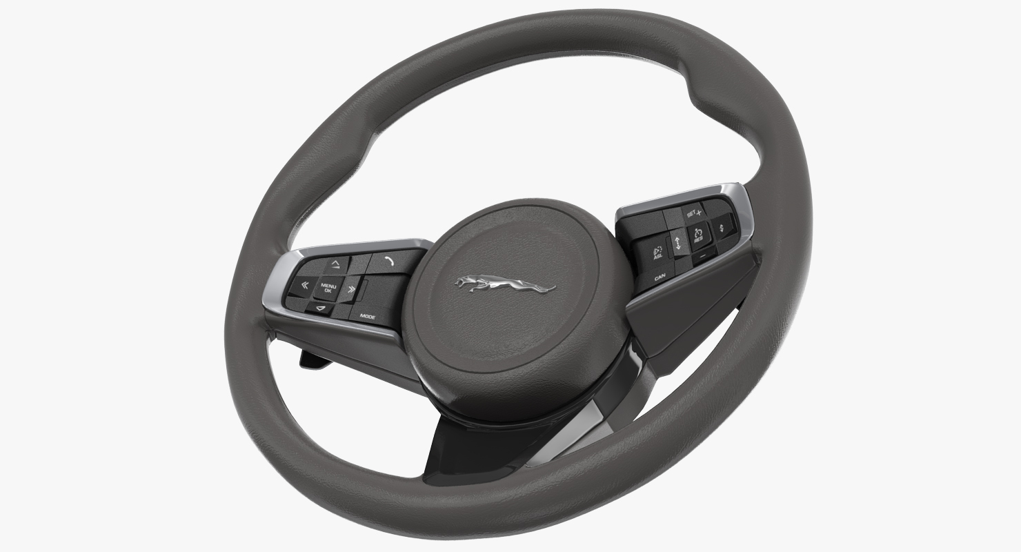 3D Jaguar Steering Wheel