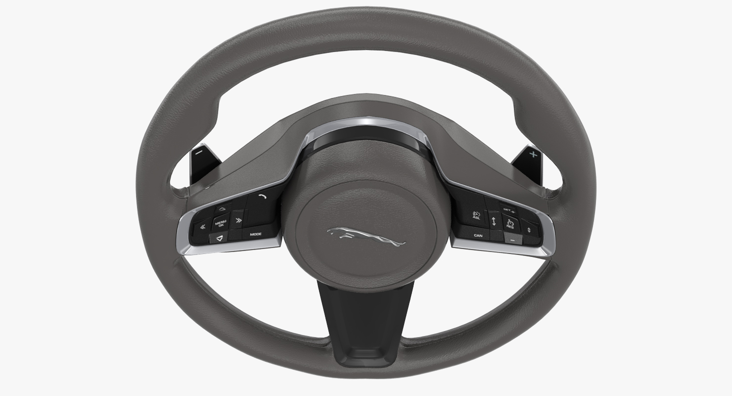 3D Jaguar Steering Wheel