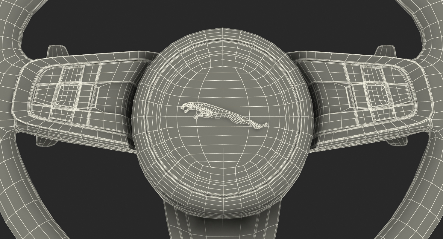 3D Jaguar Steering Wheel