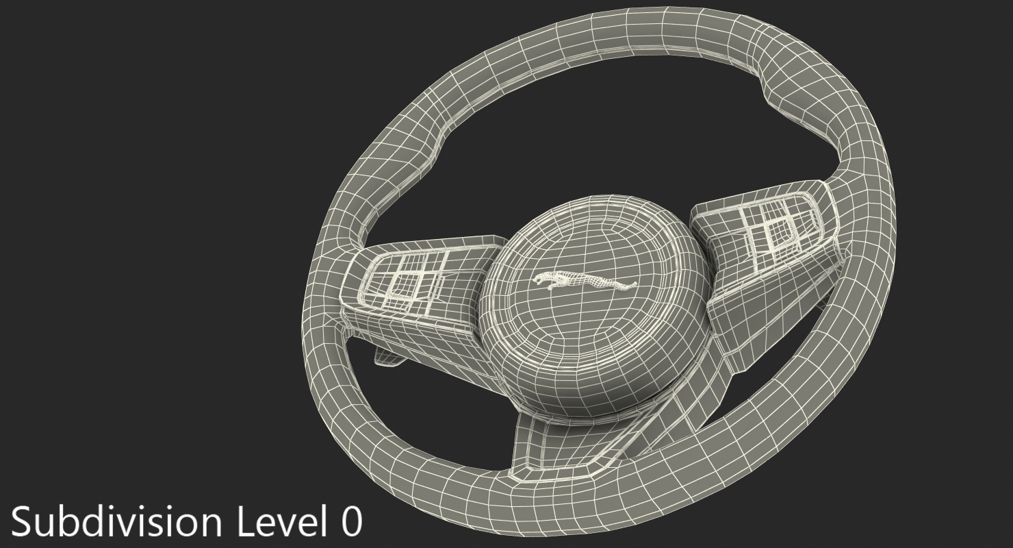 3D Jaguar Steering Wheel