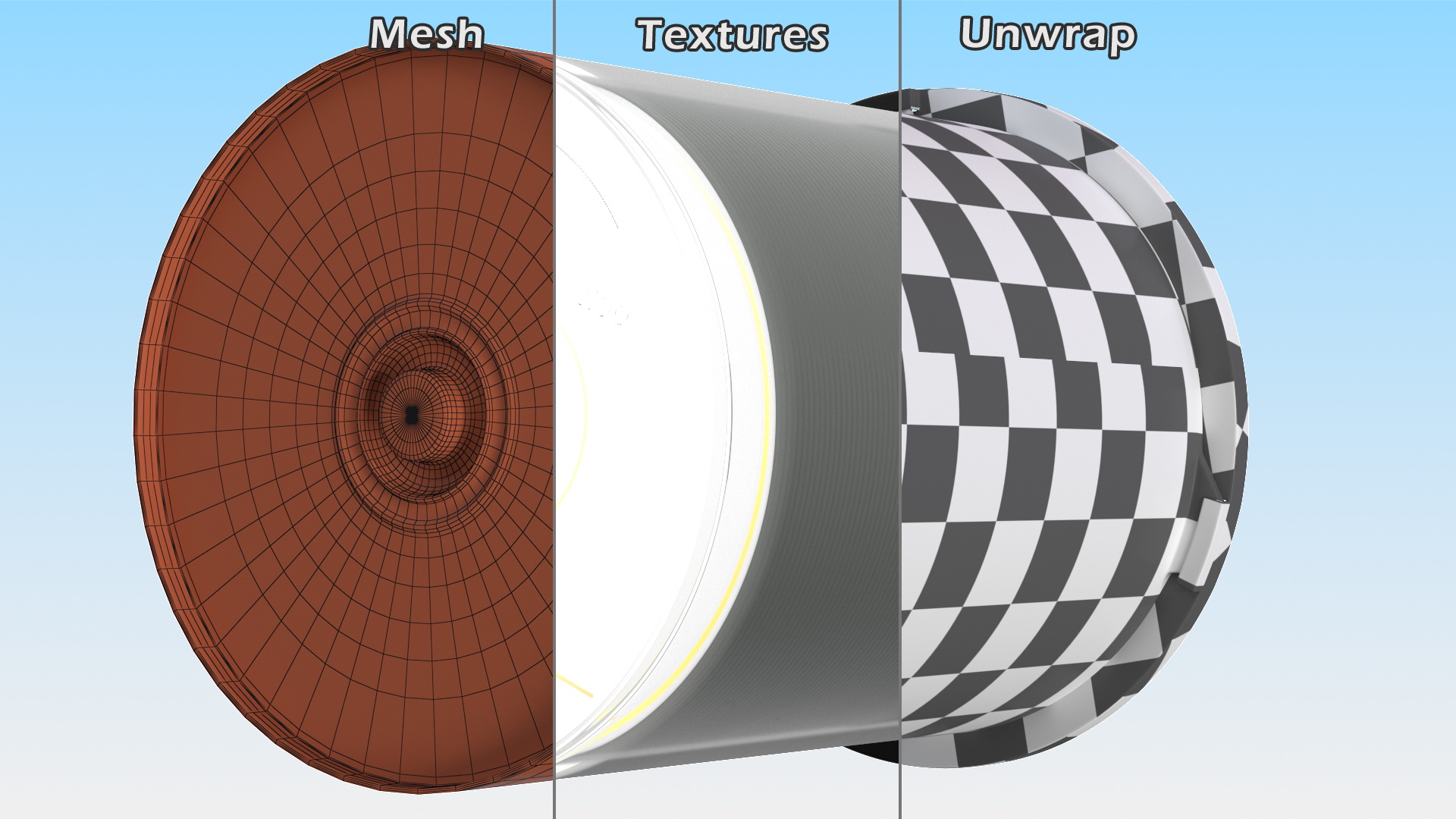 Storage Spindle Cake Box with 100 Discs Pack 3D model