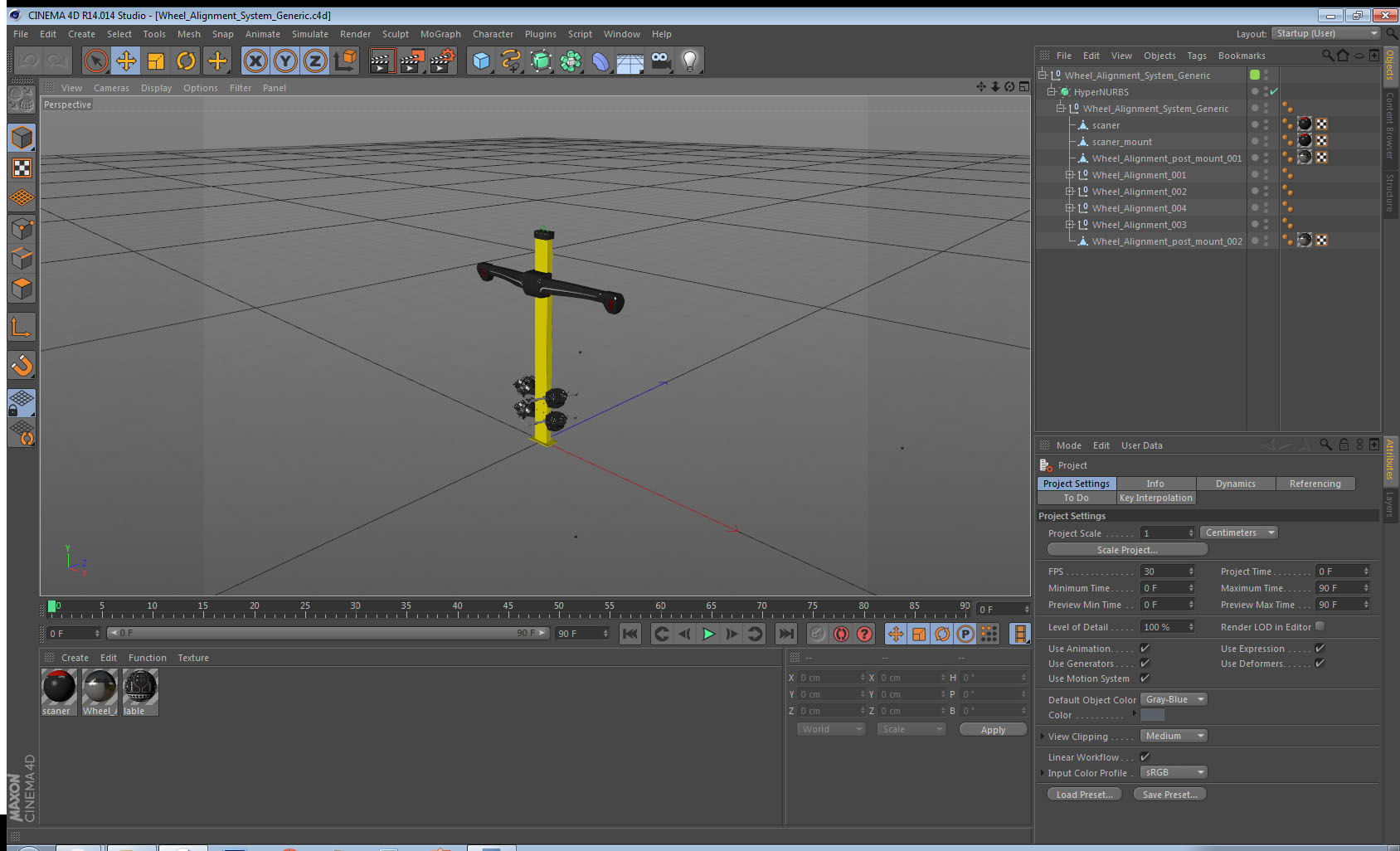3D model Wheel Alignment System Generic