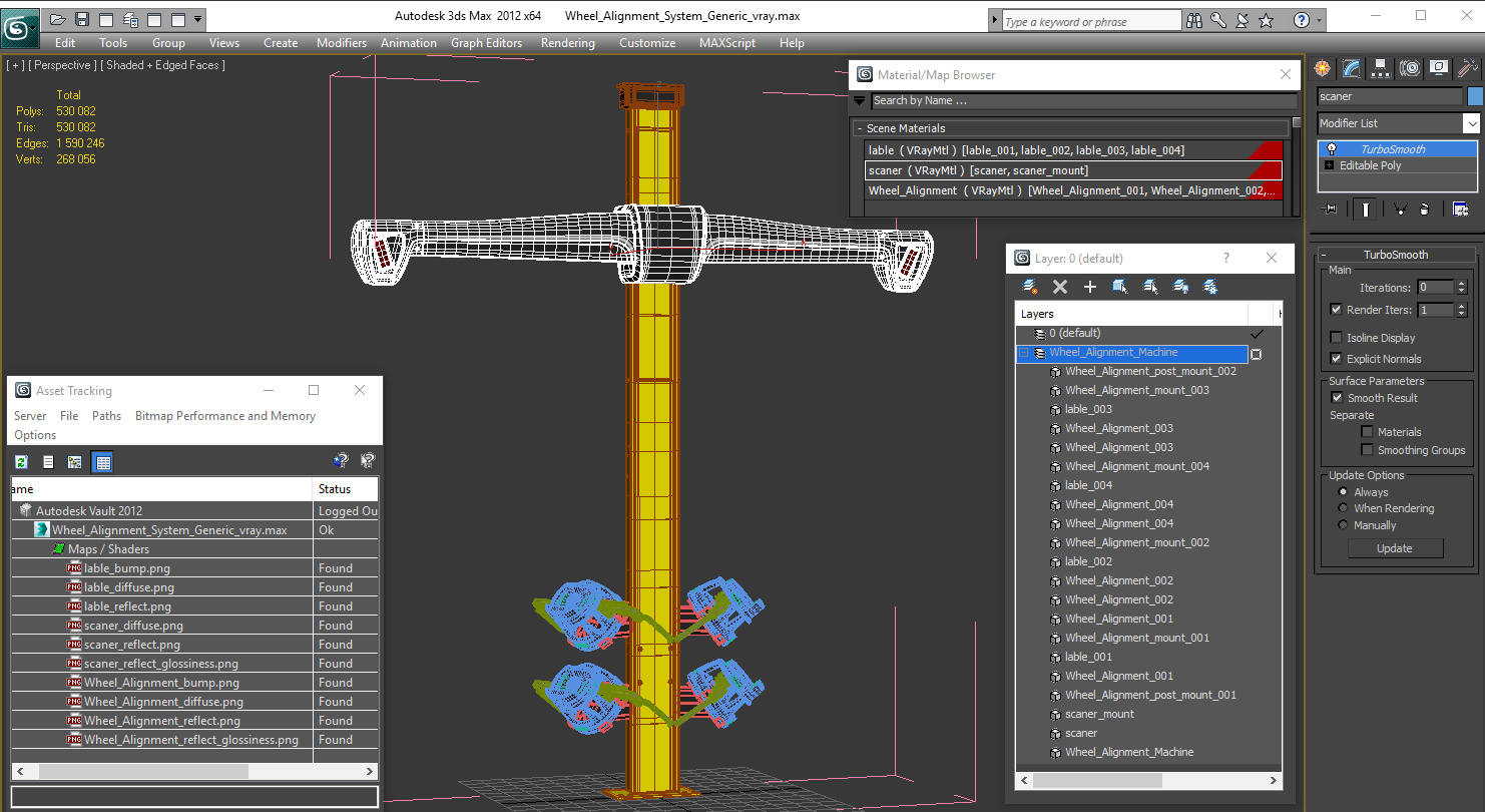3D model Wheel Alignment System Generic