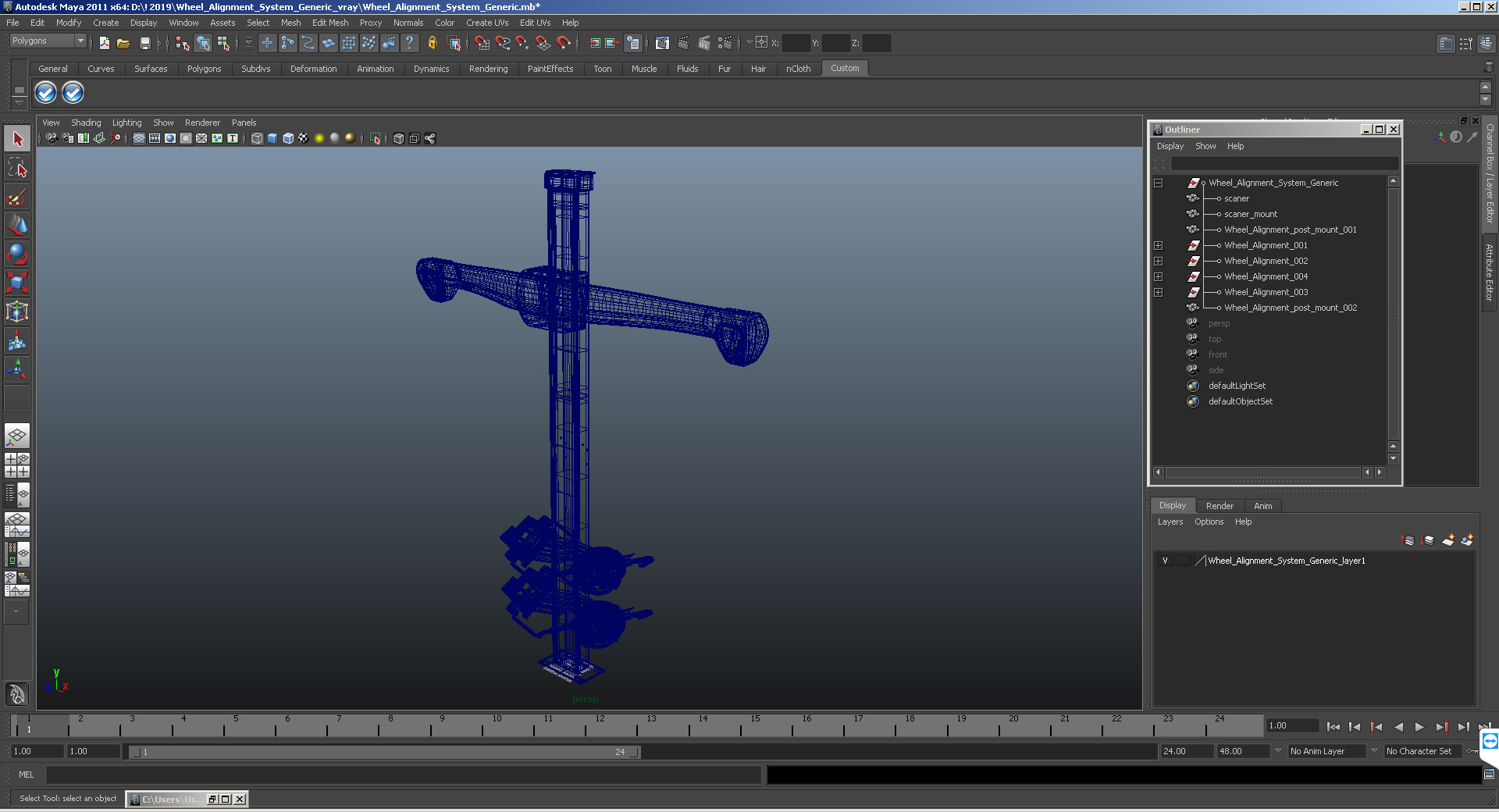 3D model Wheel Alignment System Generic