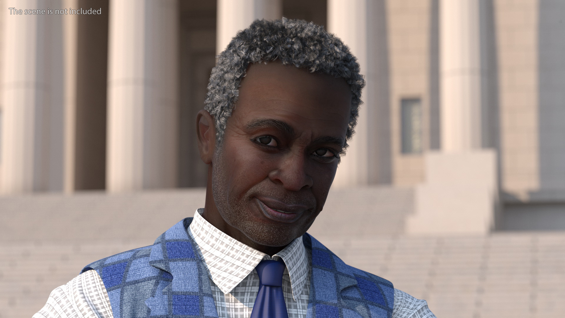 3D Afro American Man Everyday Style Rigged for Modo model