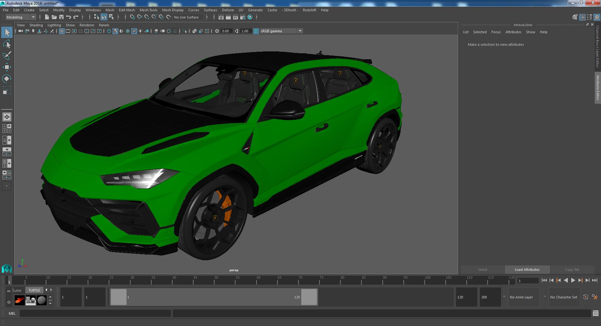 3D Lamborghini Urus Performante Super Luxury SUV Lights OFF