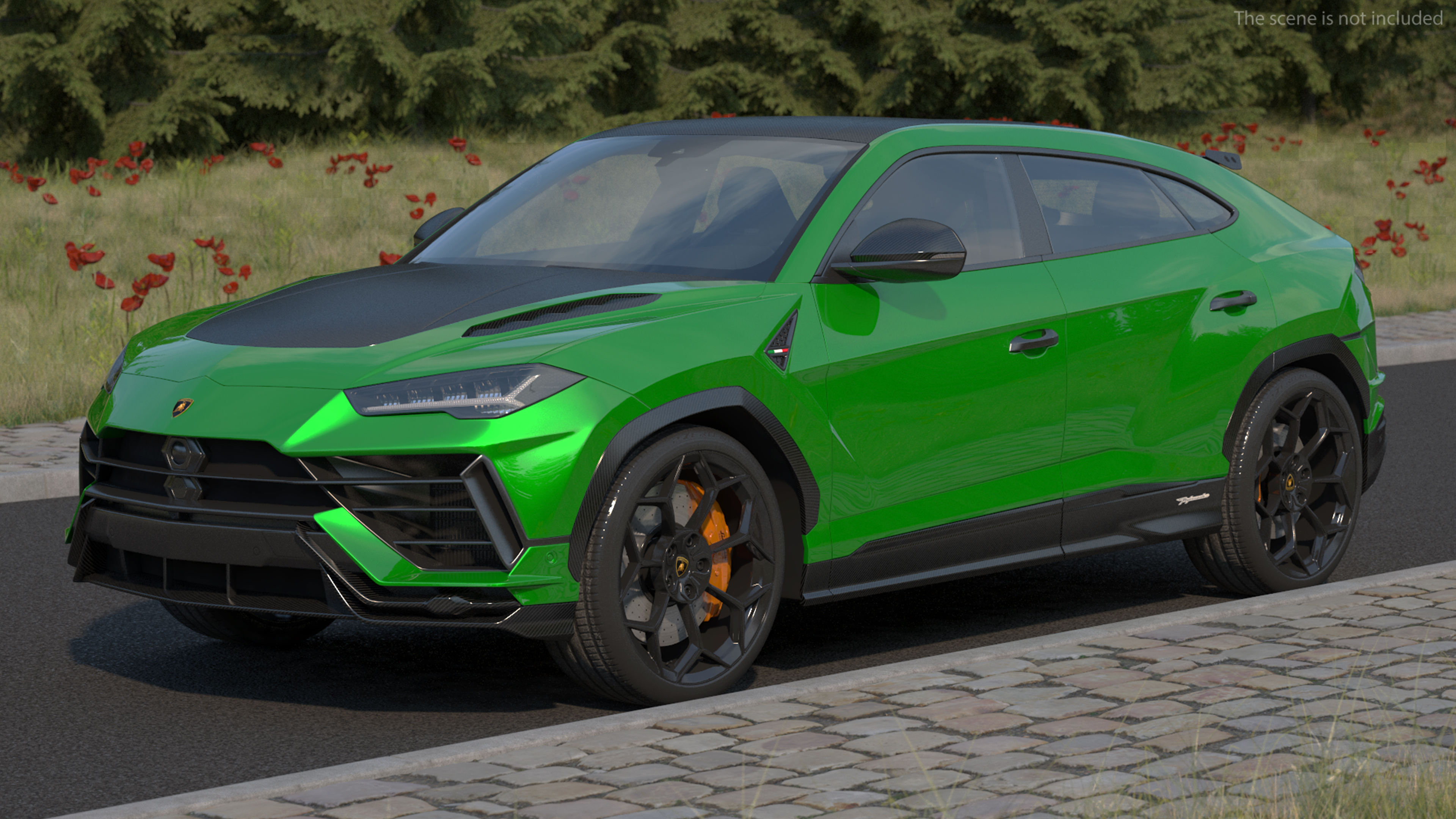 3D Lamborghini Urus Performante Super Luxury SUV Lights OFF