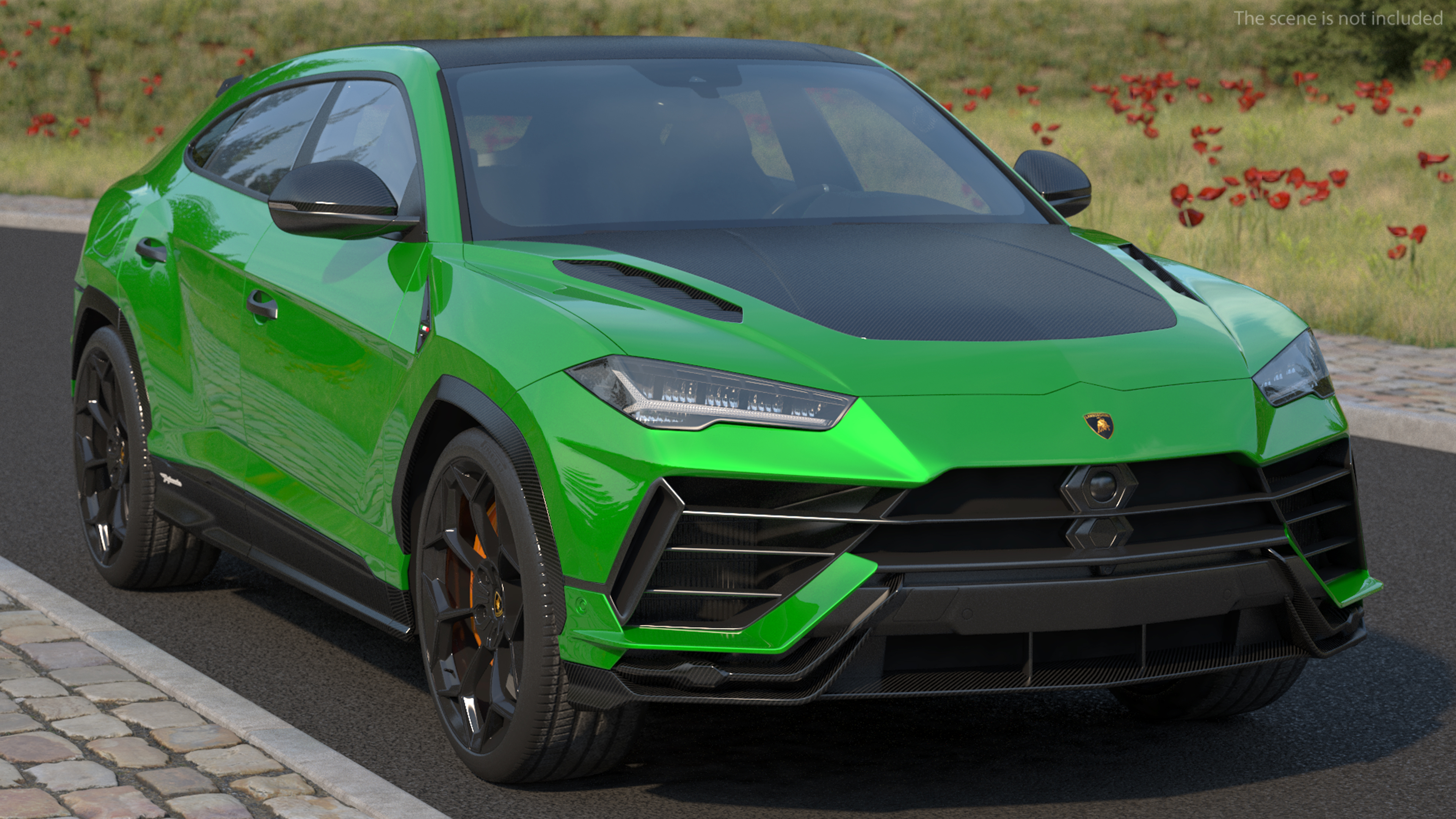 3D Lamborghini Urus Performante Super Luxury SUV Lights OFF