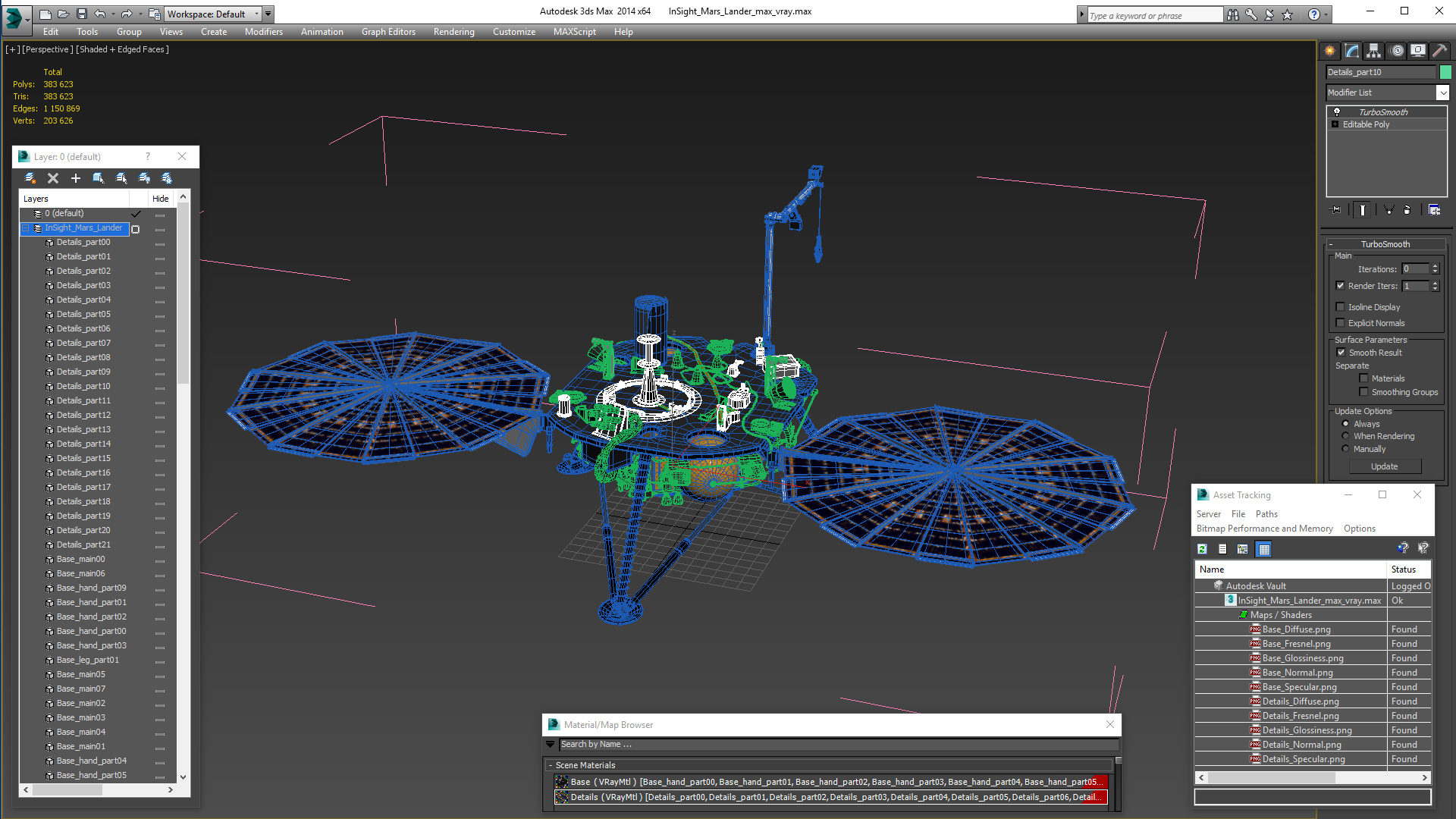 InSight Mars Lander 3D model