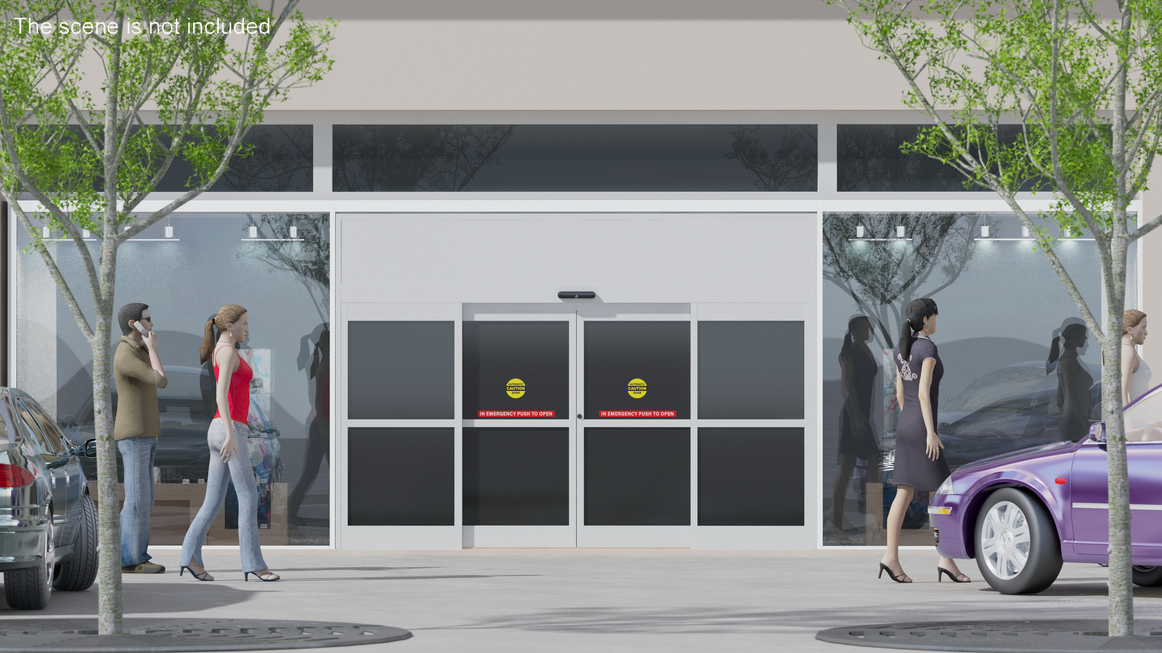 Shop Automatic Door 3D model