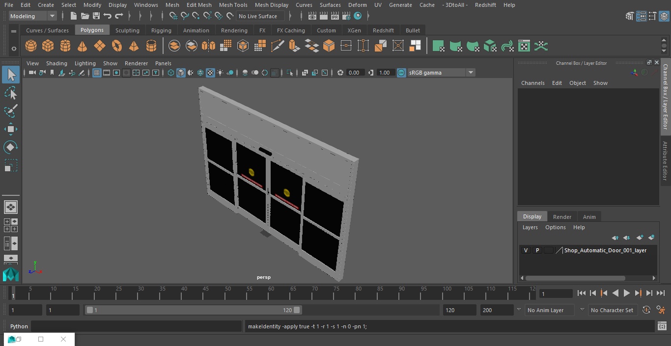 Shop Automatic Door 3D model