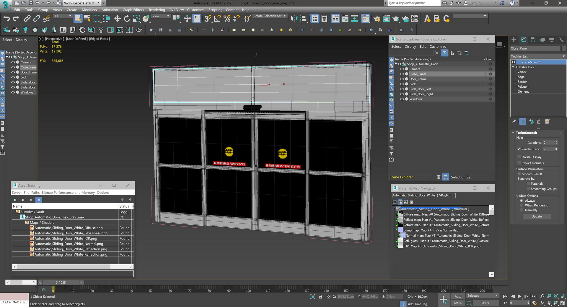 Shop Automatic Door 3D model
