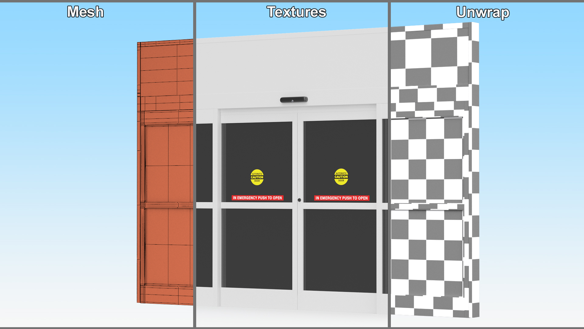 Shop Automatic Door 3D model