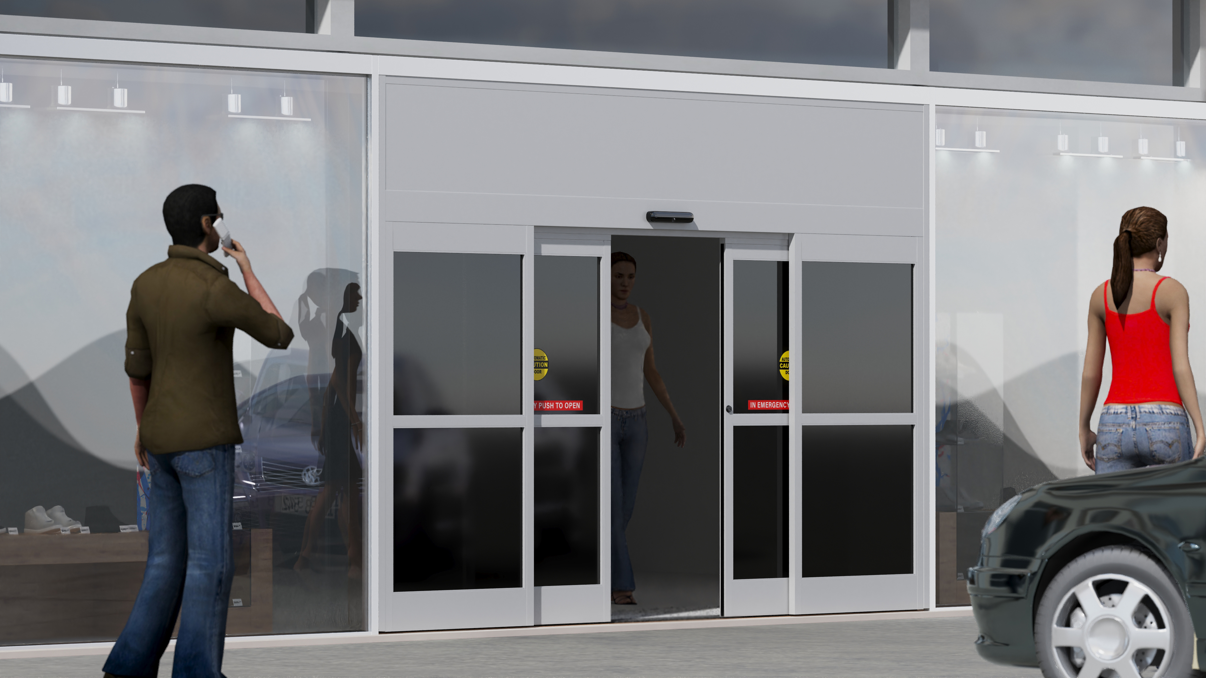 Shop Automatic Door 3D model