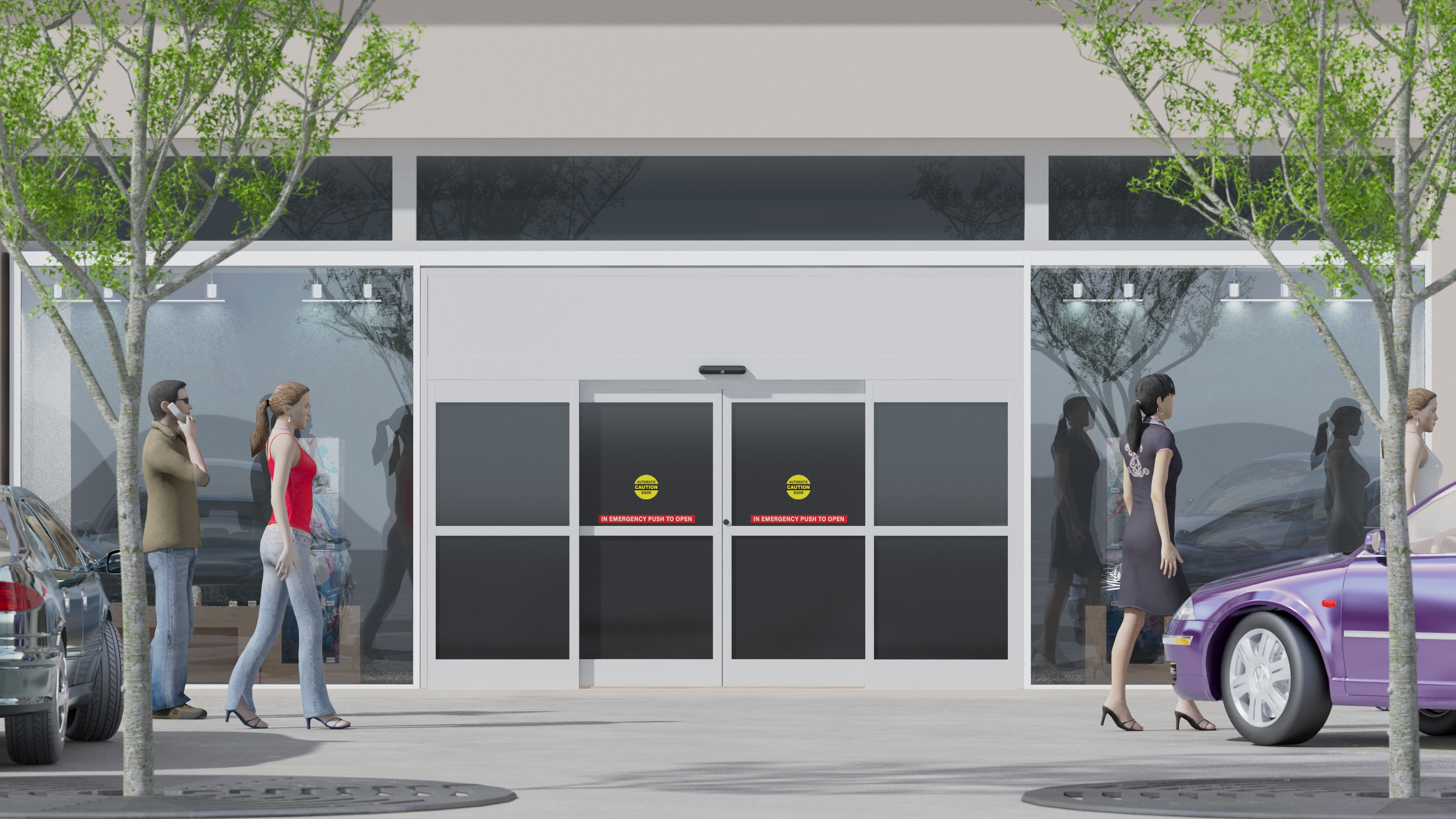 Shop Automatic Door 3D model