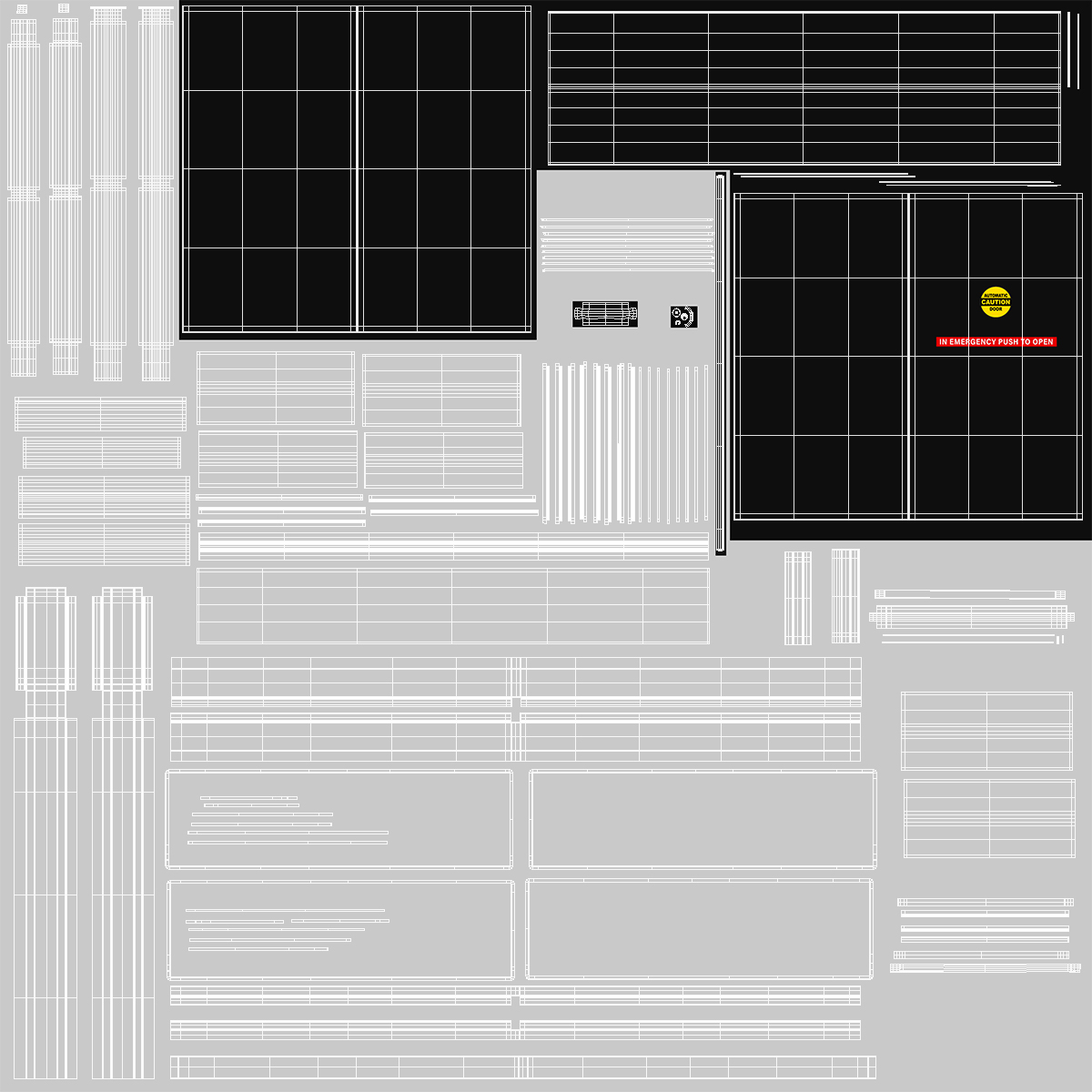 Shop Automatic Door 3D model