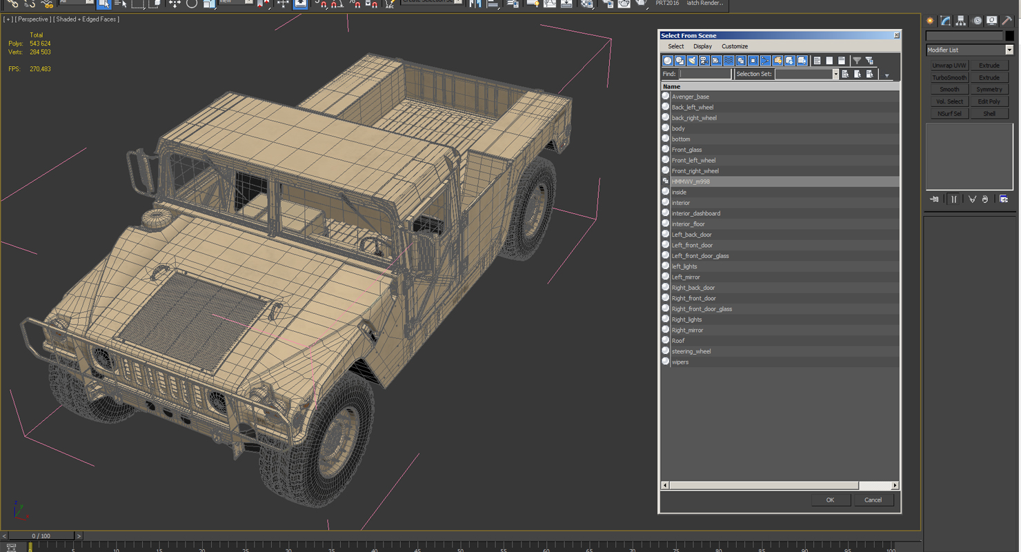 HMMWV M998 Desert 3D