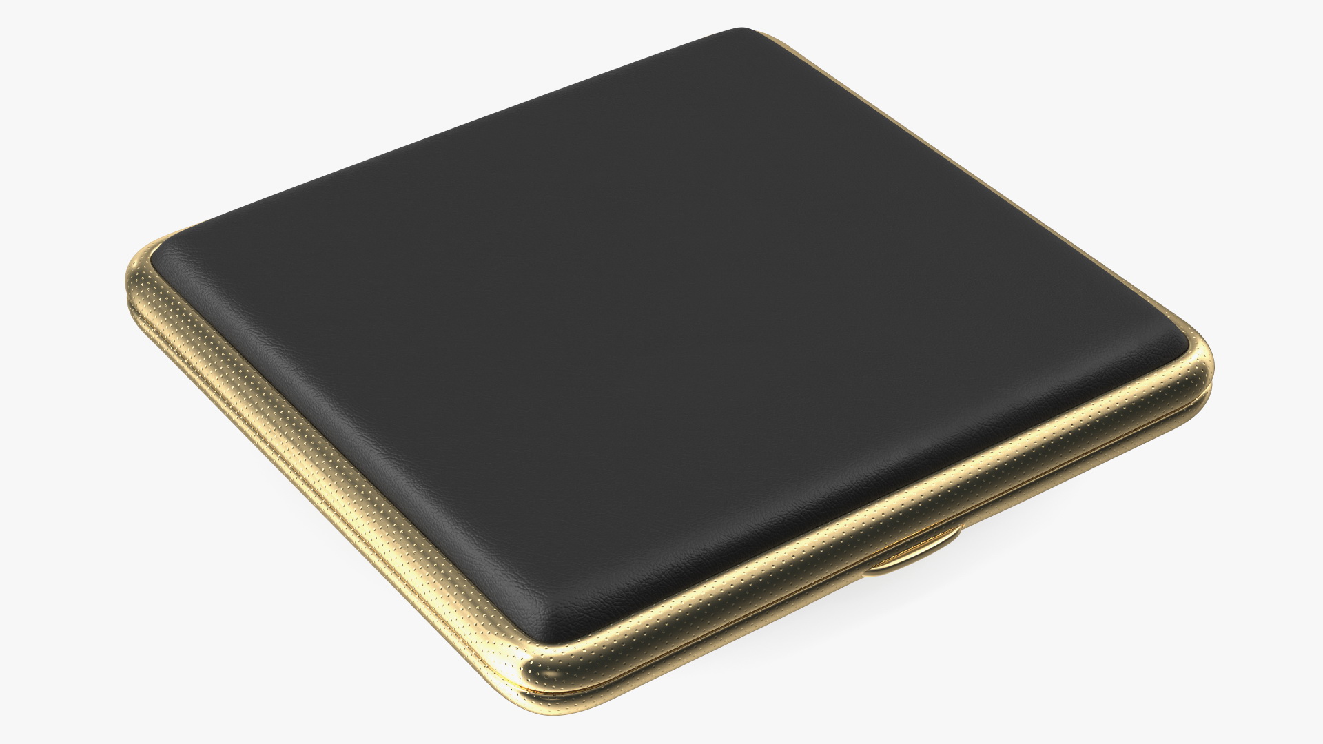 3D model Metal Cigarette Case Gold and Black