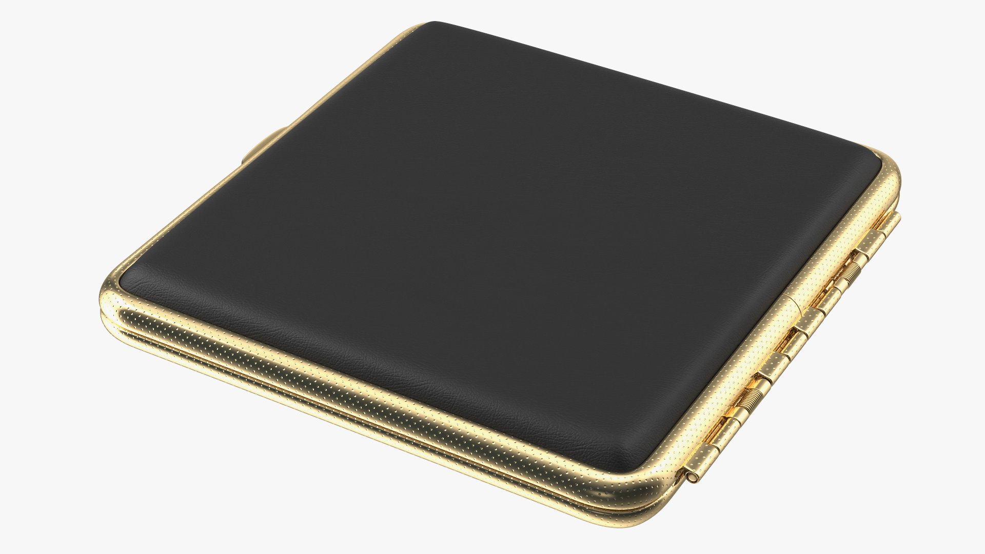 3D model Metal Cigarette Case Gold and Black