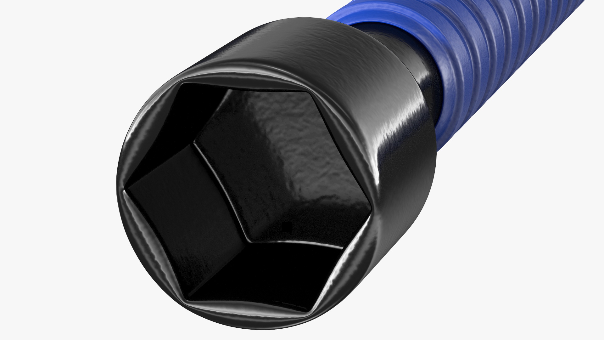 Anti Slip Four Way Lug Nut Wrench Black 3D model