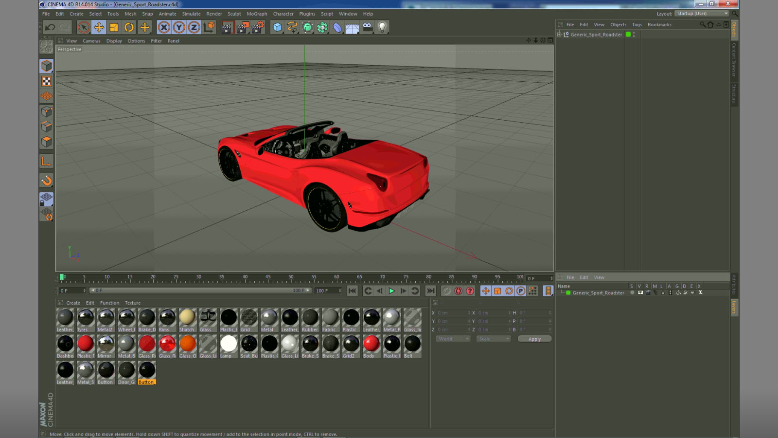 Generic Sport Roadster 3D