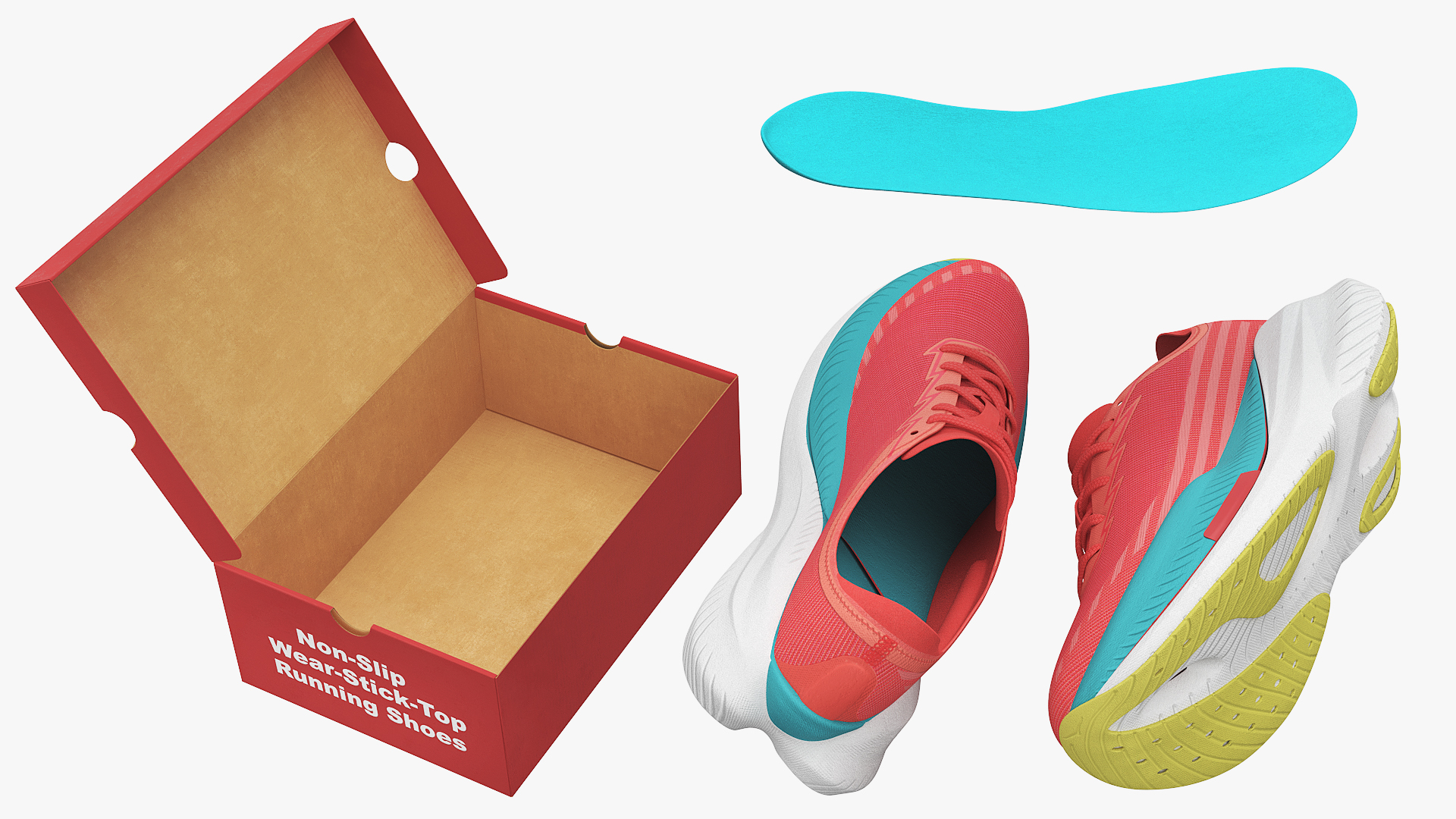 Running Shoes in Open Shoe Box, view 9
